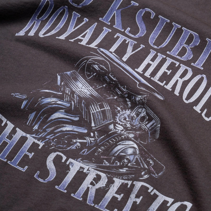 Year-Round retro hem Ksubi Engine Layered L/S Tee - Faded Black