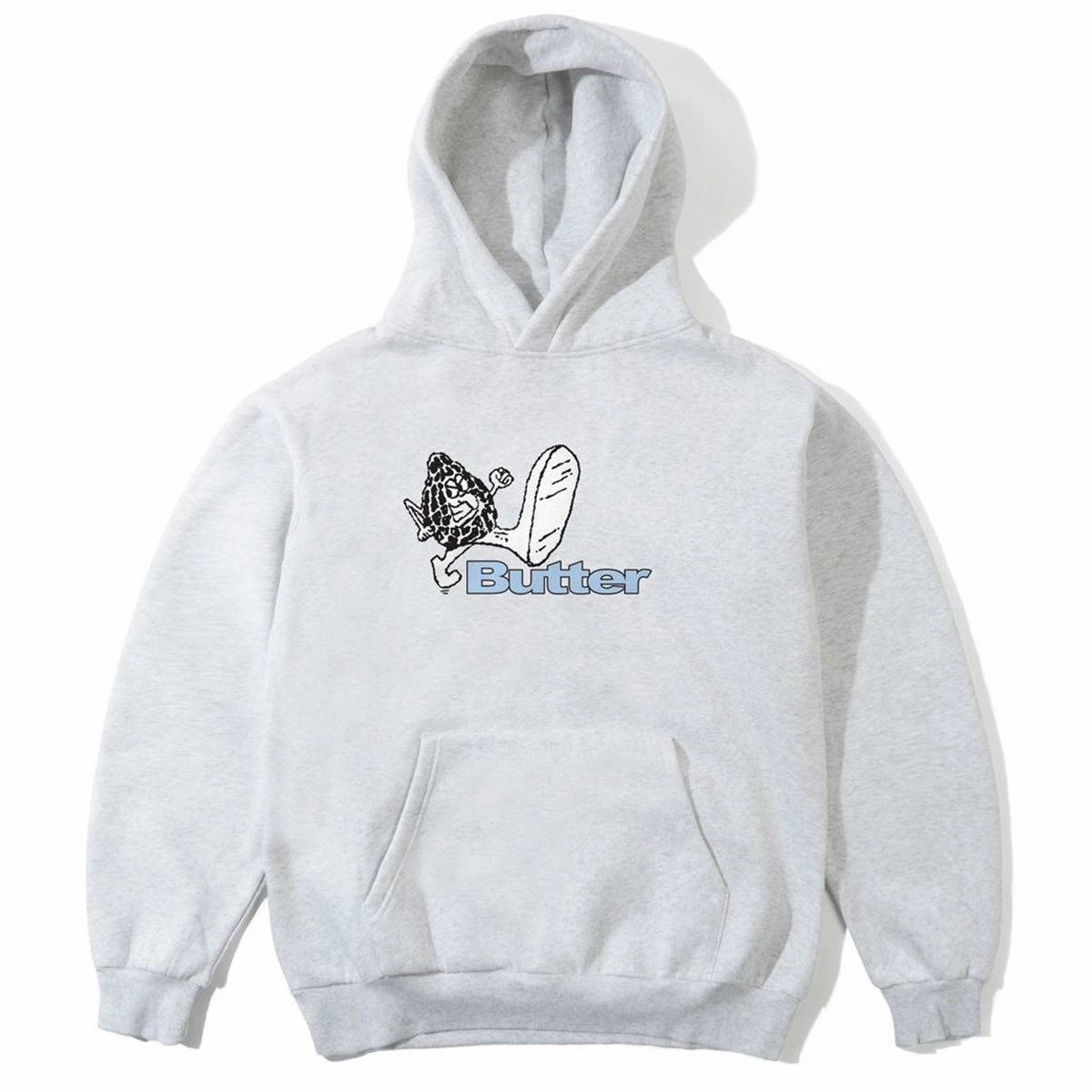 Versatile Performance No Ride Up Butter Goods - Steppin' Logo Hoodie Ash