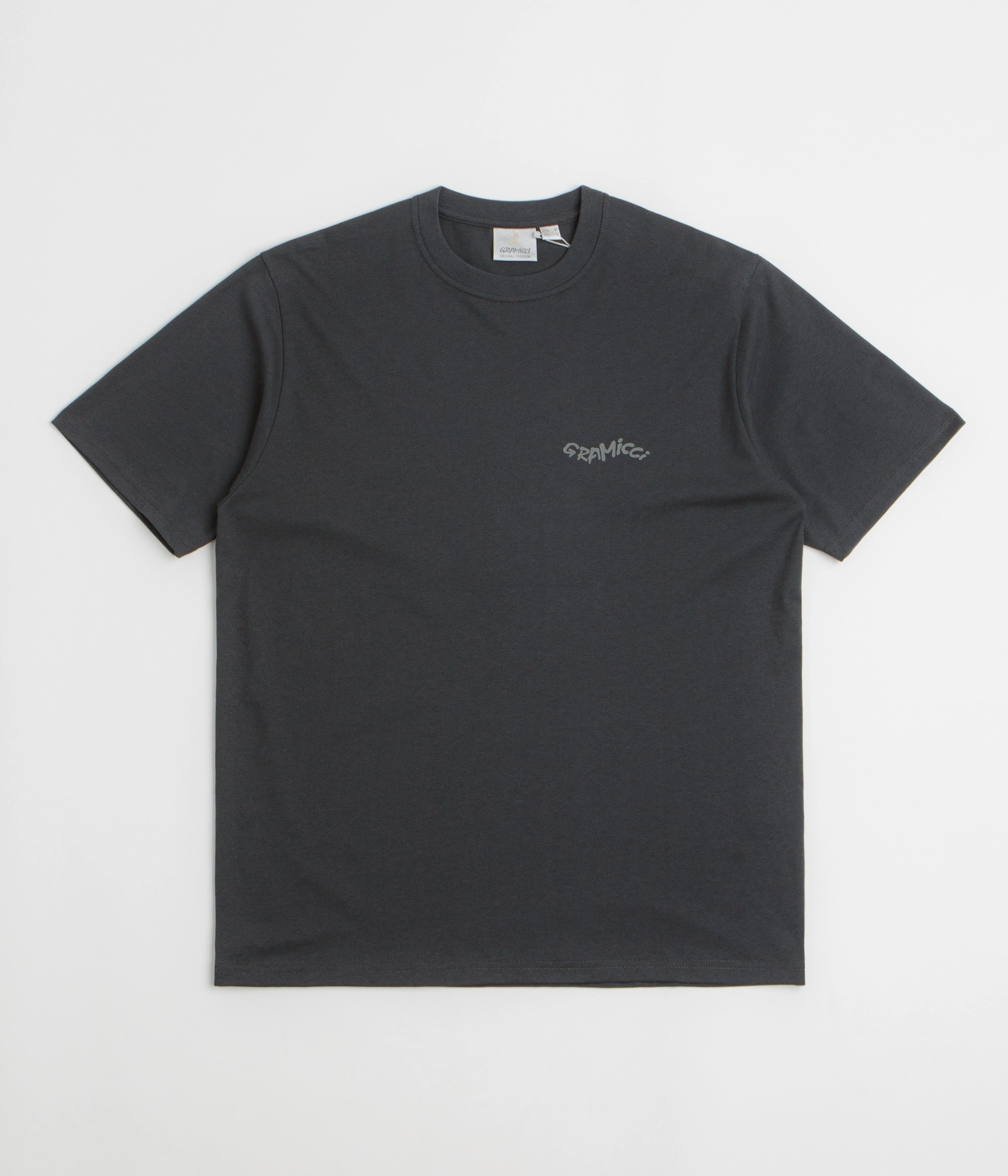 Three quarter sleeve Gramicci Gecko T-Shirt - Vintage Black