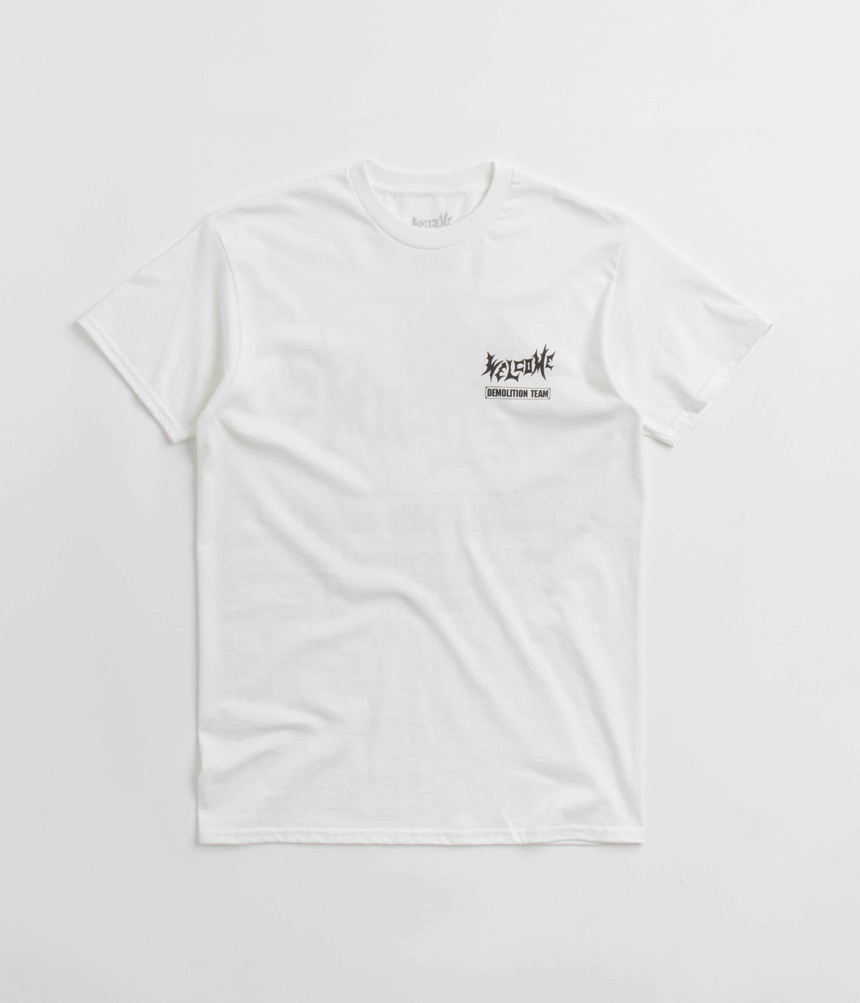 Welcome Demolition T-Shirt - White hiking event beaded hem