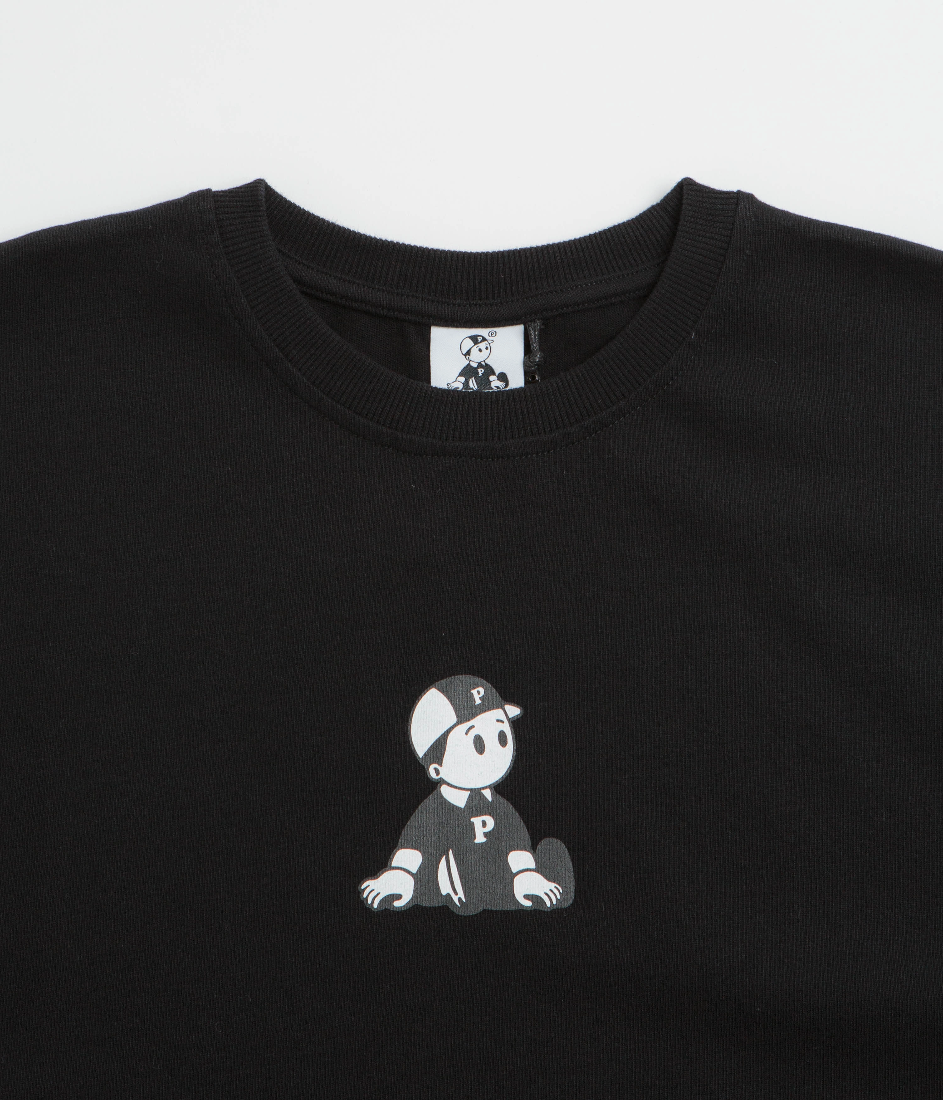 Pawa Speed Sports Boy T-Shirt - Black Performance Wear Retro Prints