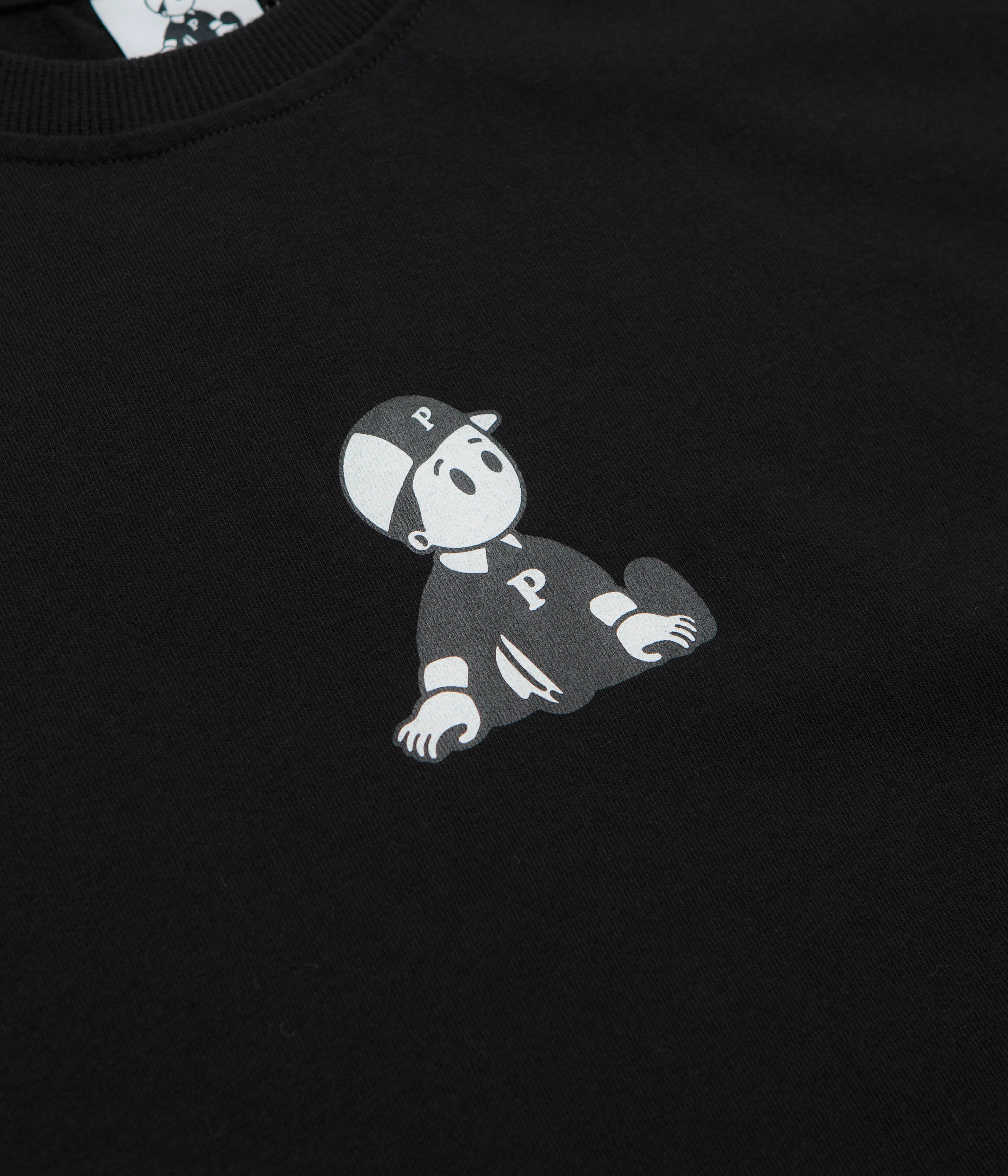 long hem Pawa Speed Sports Boy T-Shirt - Black