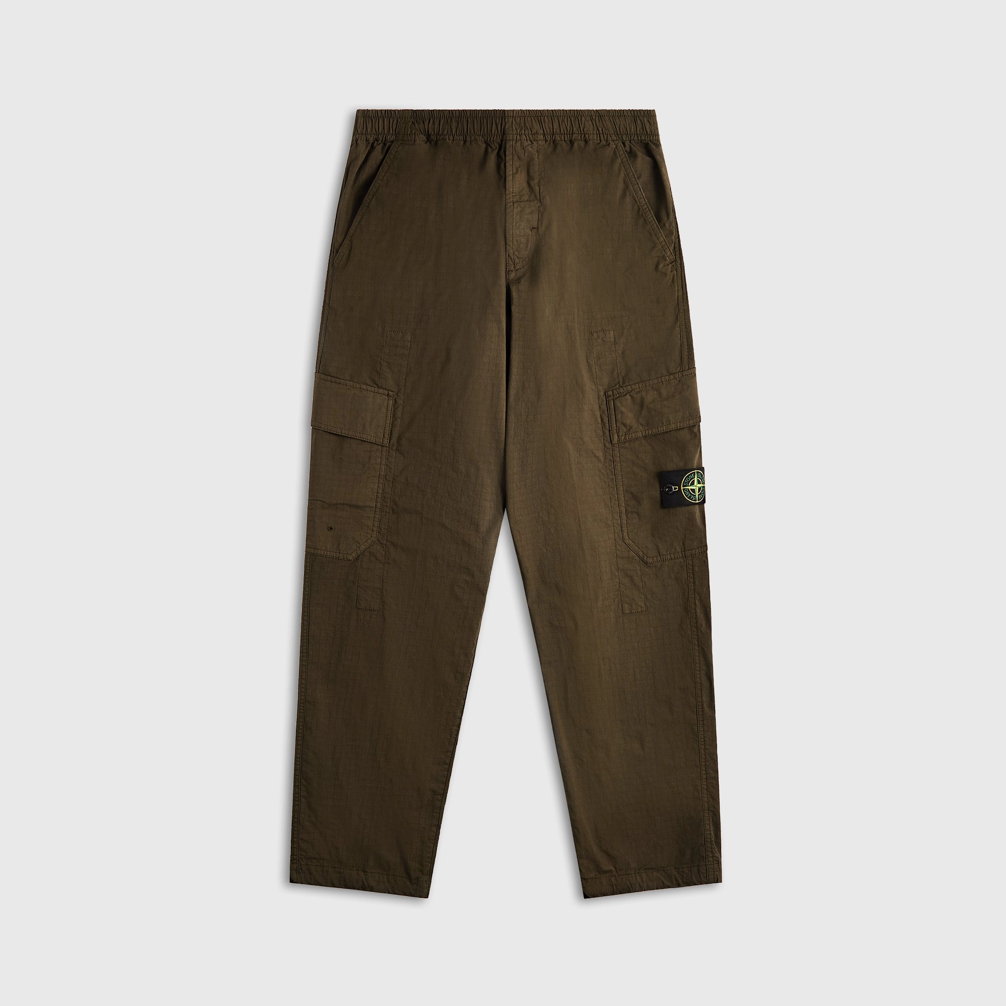 Printed design Windproof coating Stone Island Mil-Spec Stretch Ripstop-Tc Garment Dyed Cargo Pant - Military Green