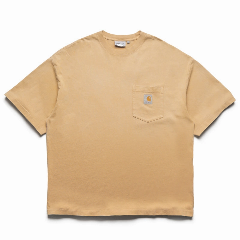 Fitted Pullover Carhartt WIP Hudson Pocket Tee - Dusty Hamilton Brown