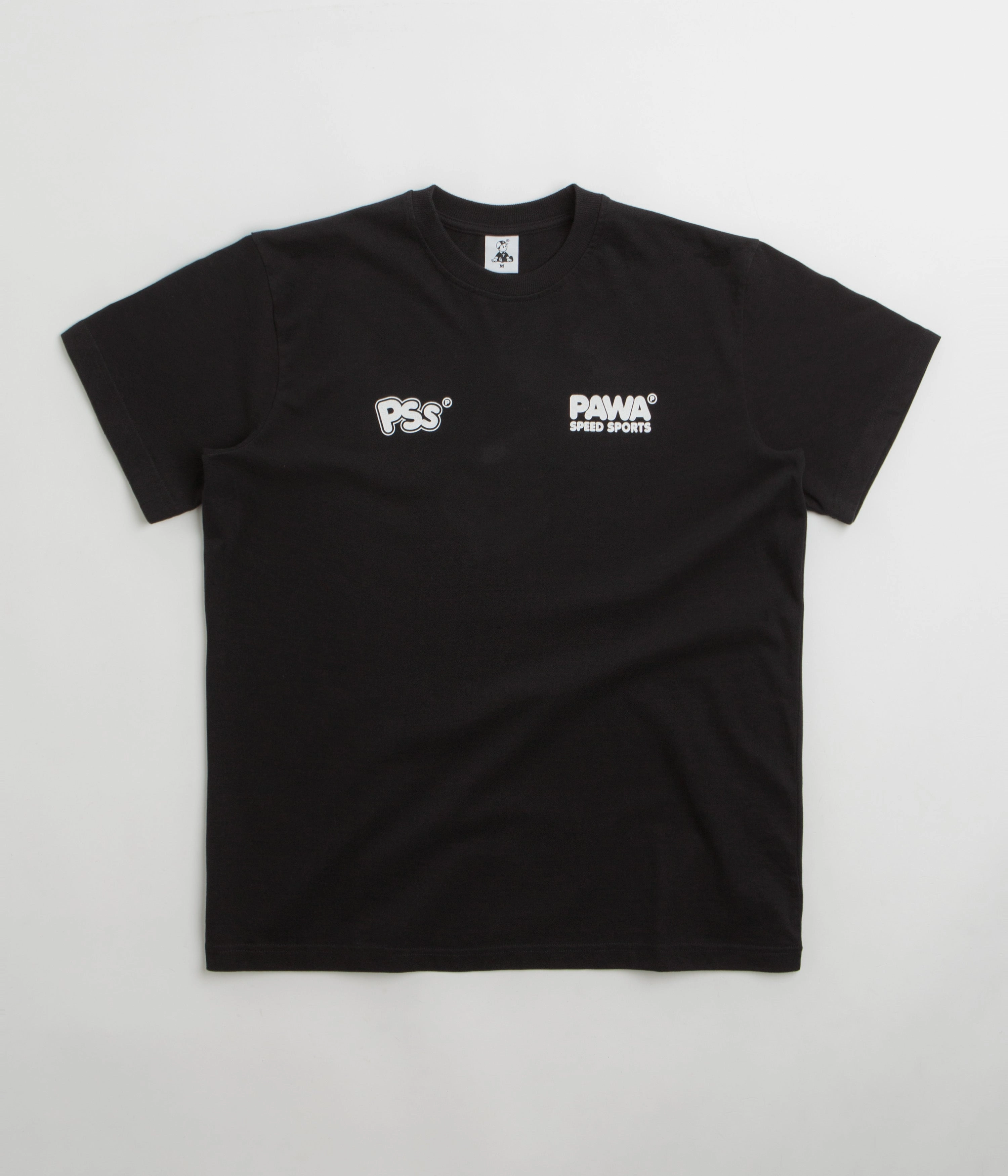 insulated School Uniform Pawa Speed Sports Burnout T-Shirt - Black