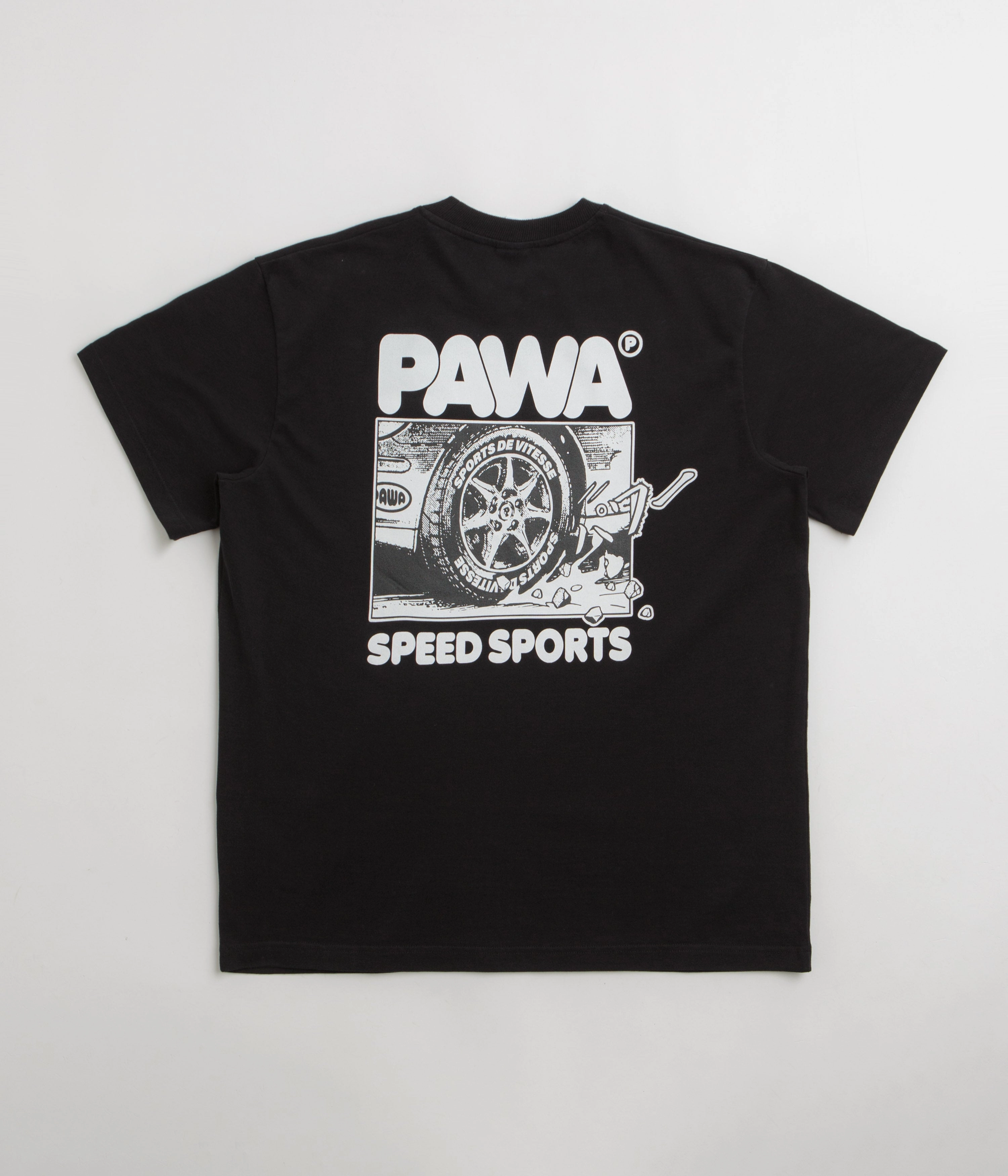 Pawa Speed Sports Burnout T-Shirt - Black Female design