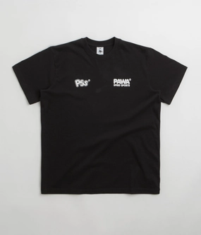 insulated School Uniform Pawa Speed Sports Burnout T-Shirt - Black