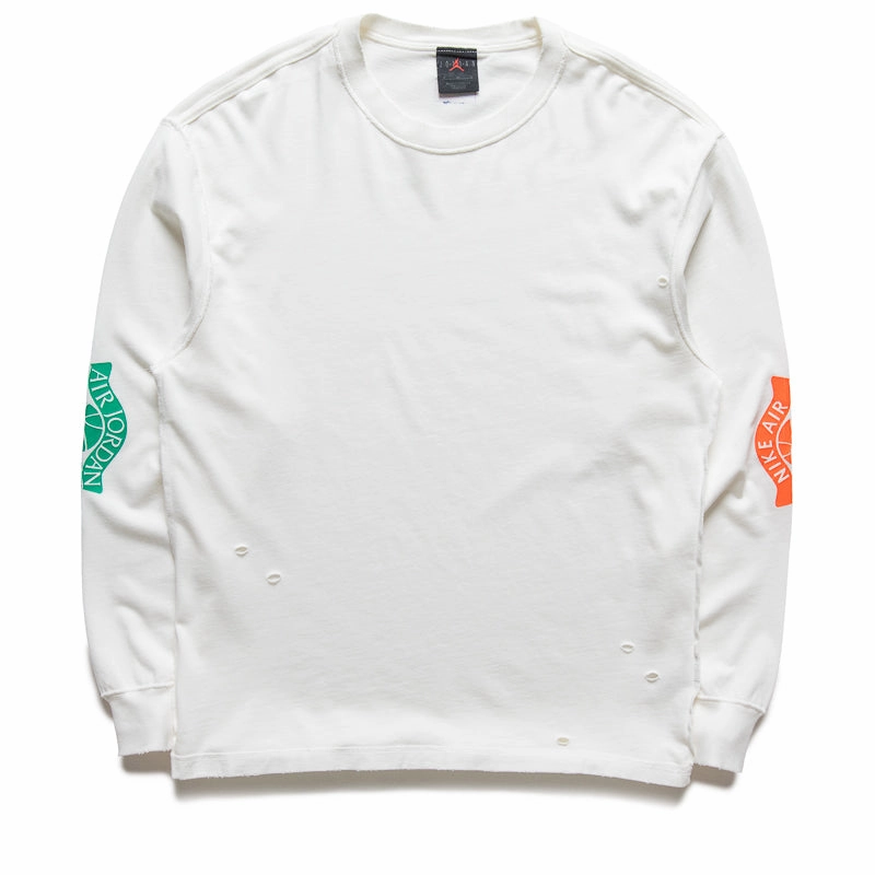 cuffs Jordan Rare Air L/S Tee - Sail/Brilliant Orange
