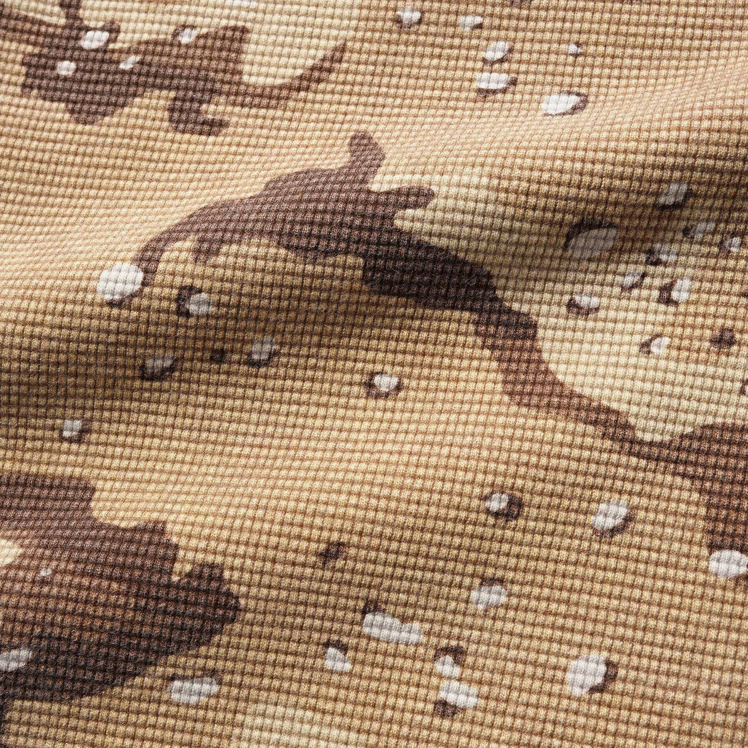 Waffle Long Sleeve Top Long Length A-line silhouette