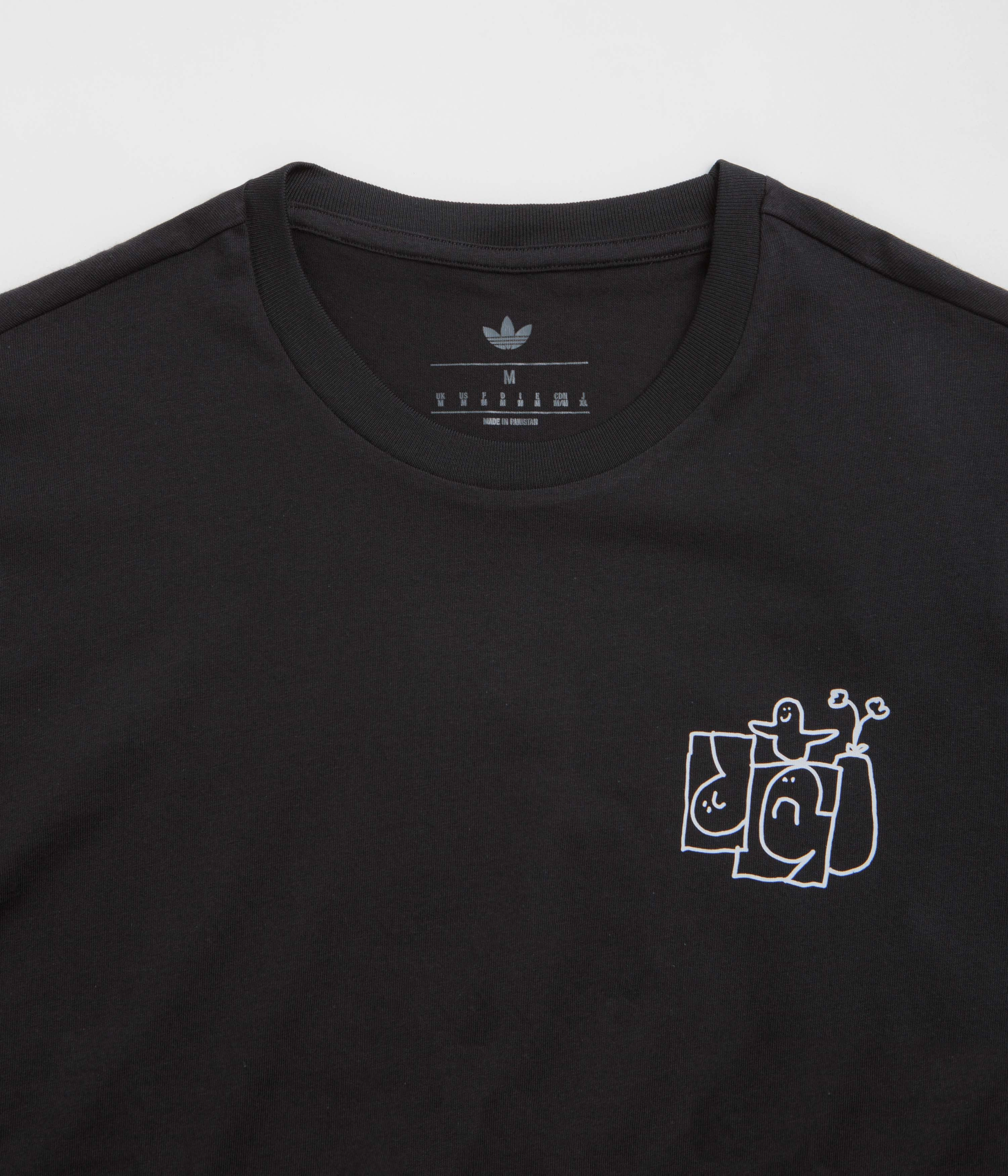 hidden details surfing venue Adidas Shmoofoil Stairs T-Shirt - Black / White