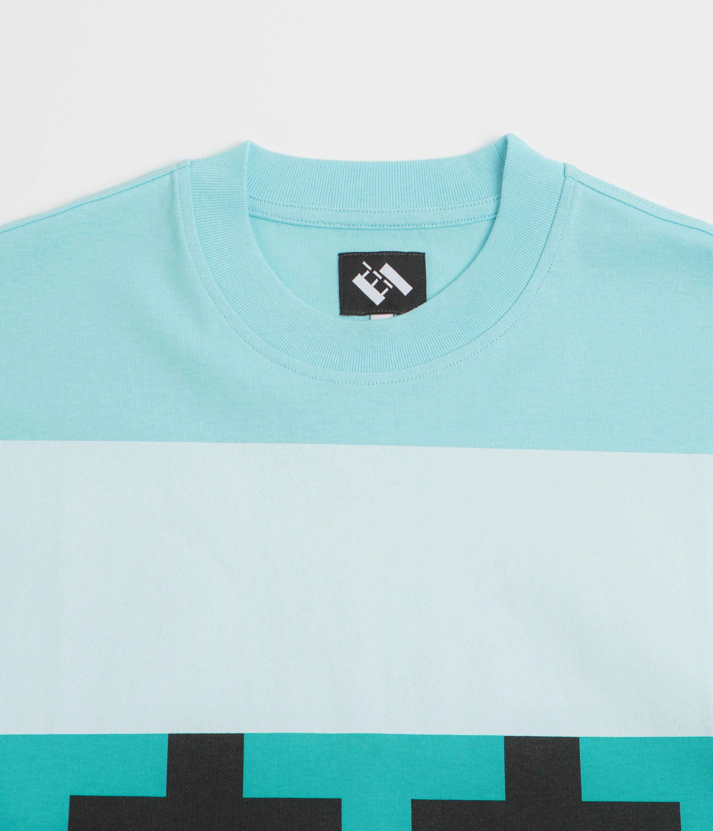 The Trilogy Tapes Block T-Shirt - Blue / Blue holiday season