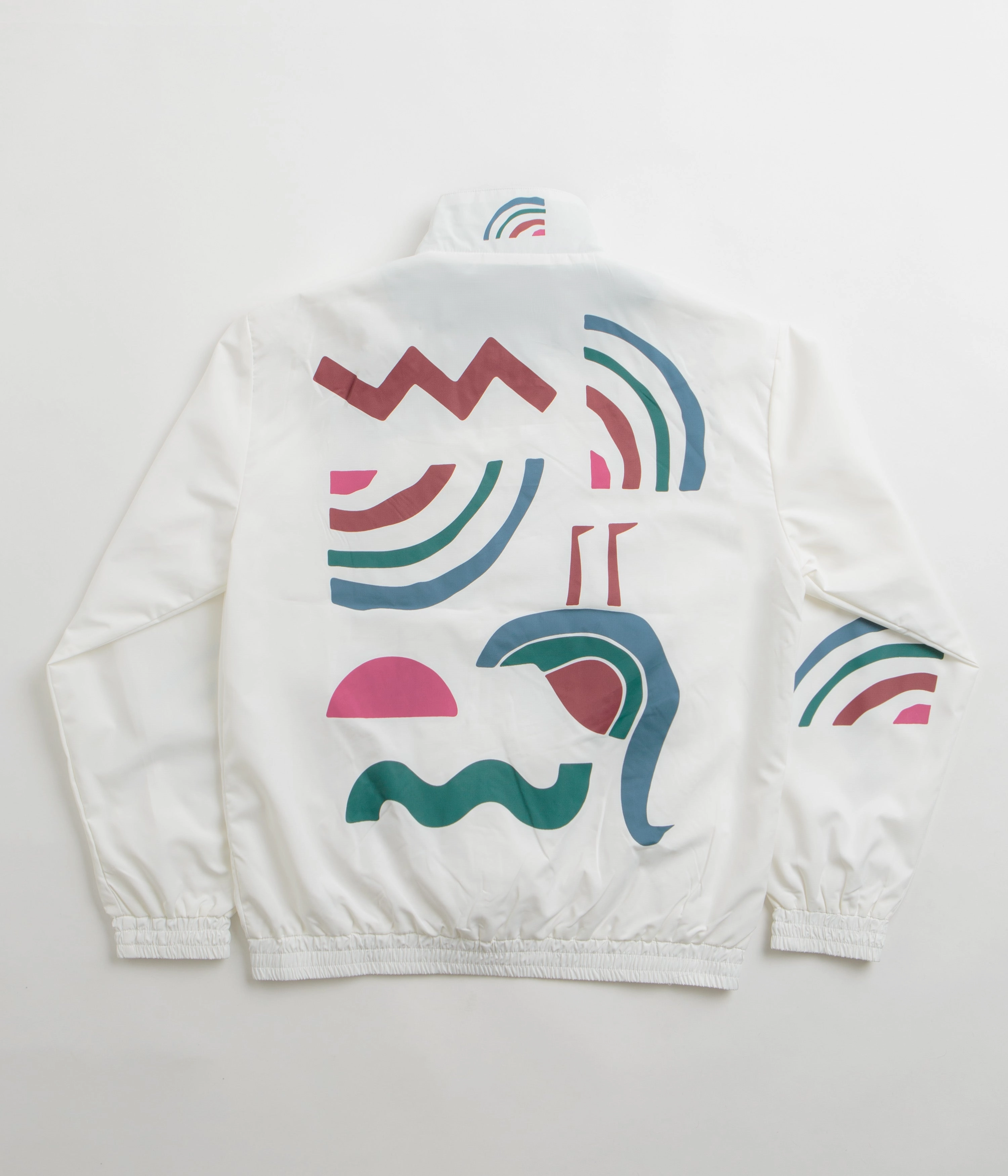 Softshell Technology by Parra Tennis Maybe Track Jacket - White