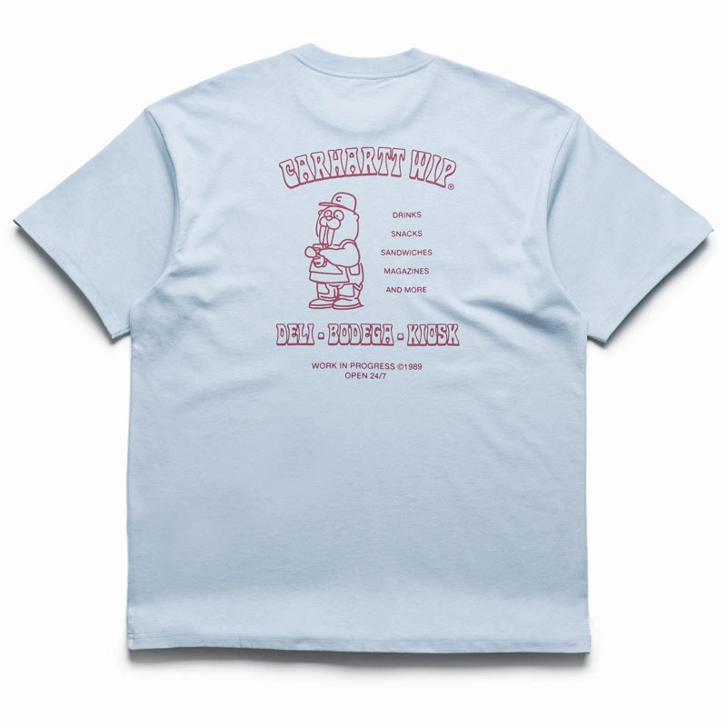 Ruffled standalone piece Carhartt WIP Sandwich Tee - Blue Fog