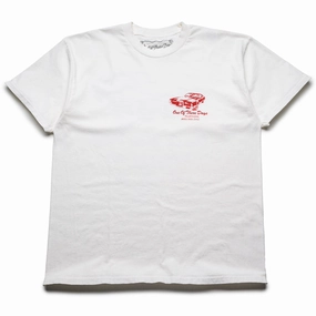 One Of These Days Tire Service Tee - Bone shopping care instructions