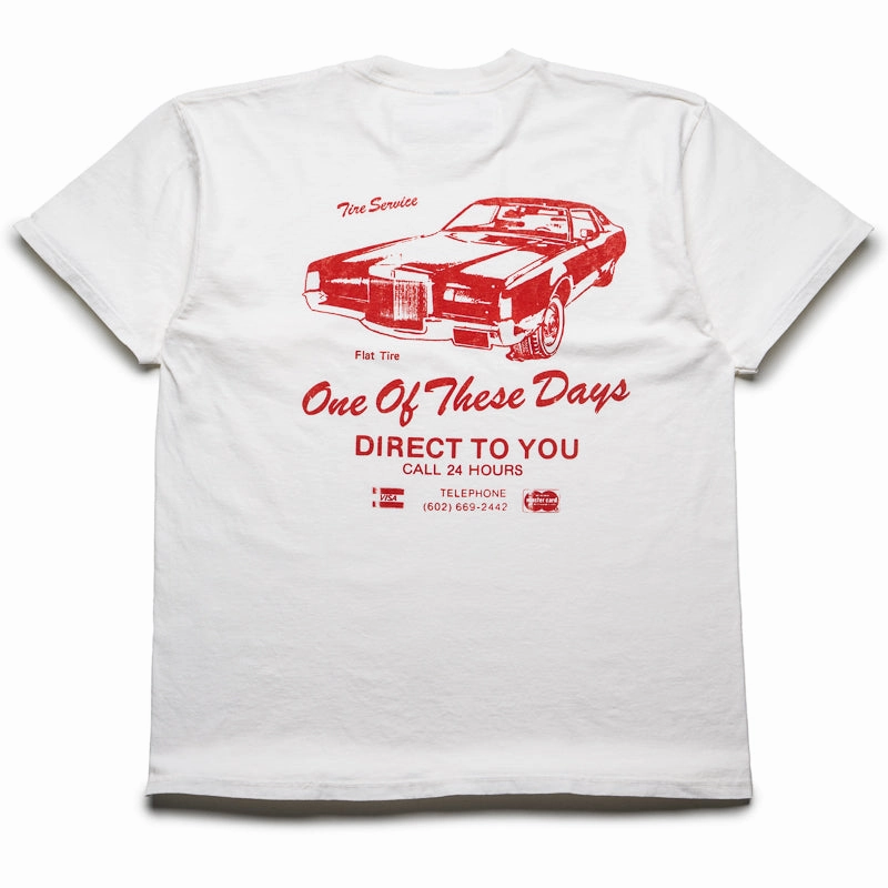 humid environment Size small One Of These Days Tire Service Tee - Bone