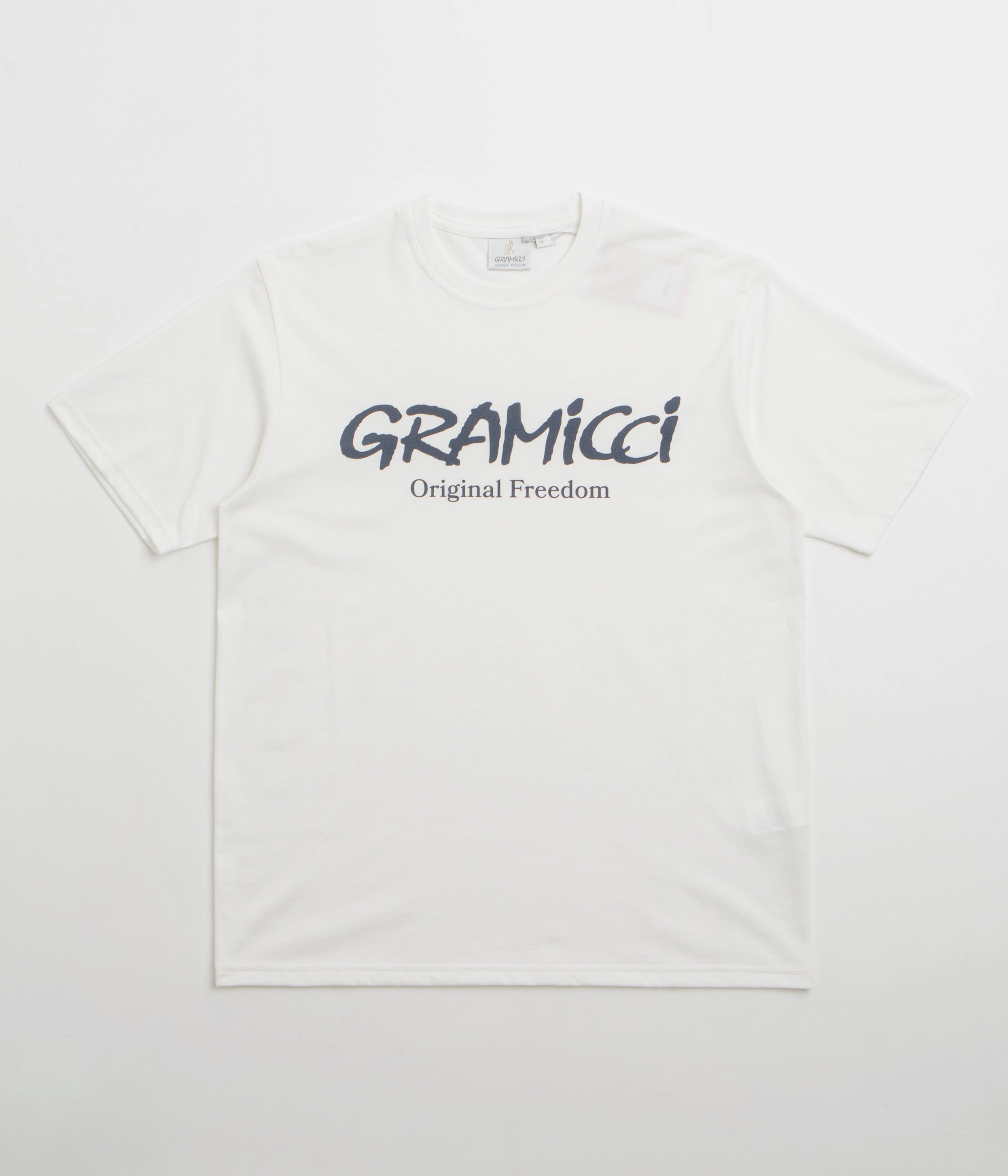 wedding attire library venue Gramicci Original Freedom Logo T-Shirt - White