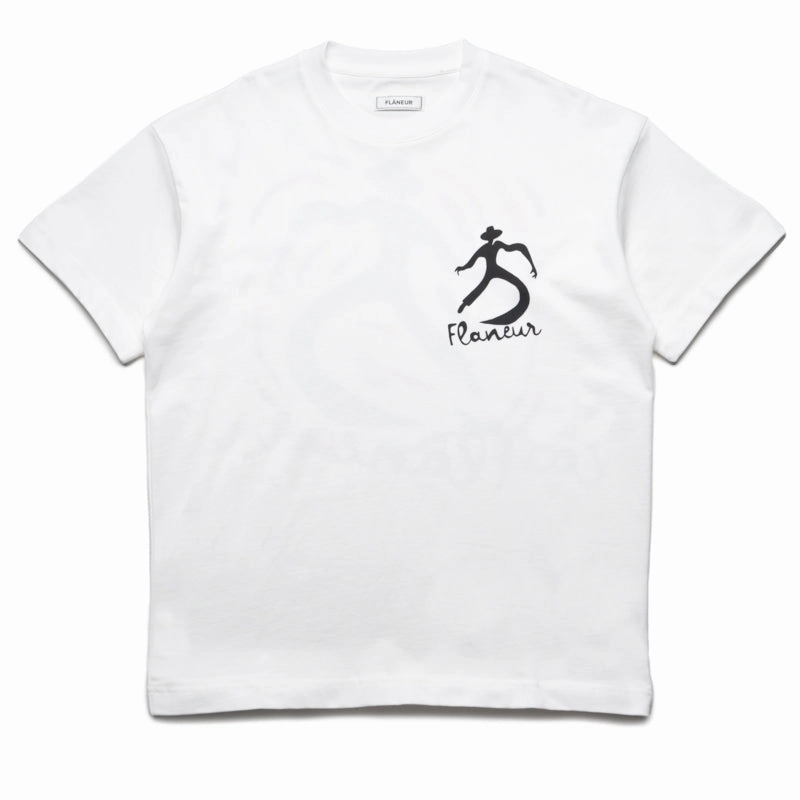 Flaneur Swirl Tee - White Durable Quality