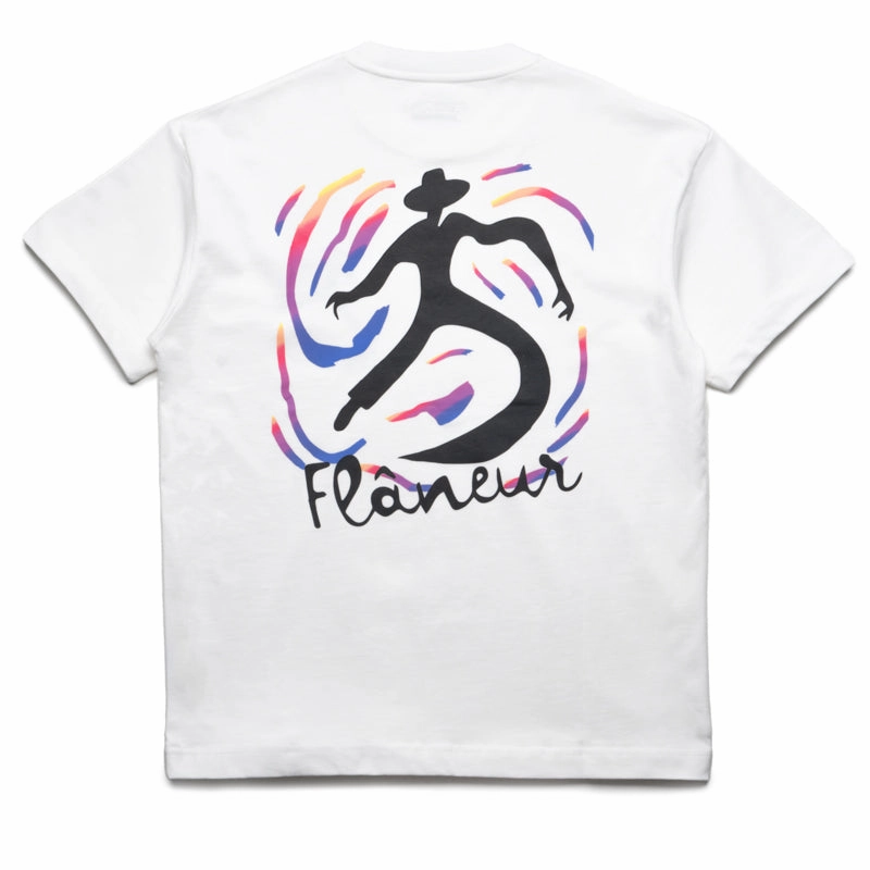 tie dye Flaneur Swirl Tee - White