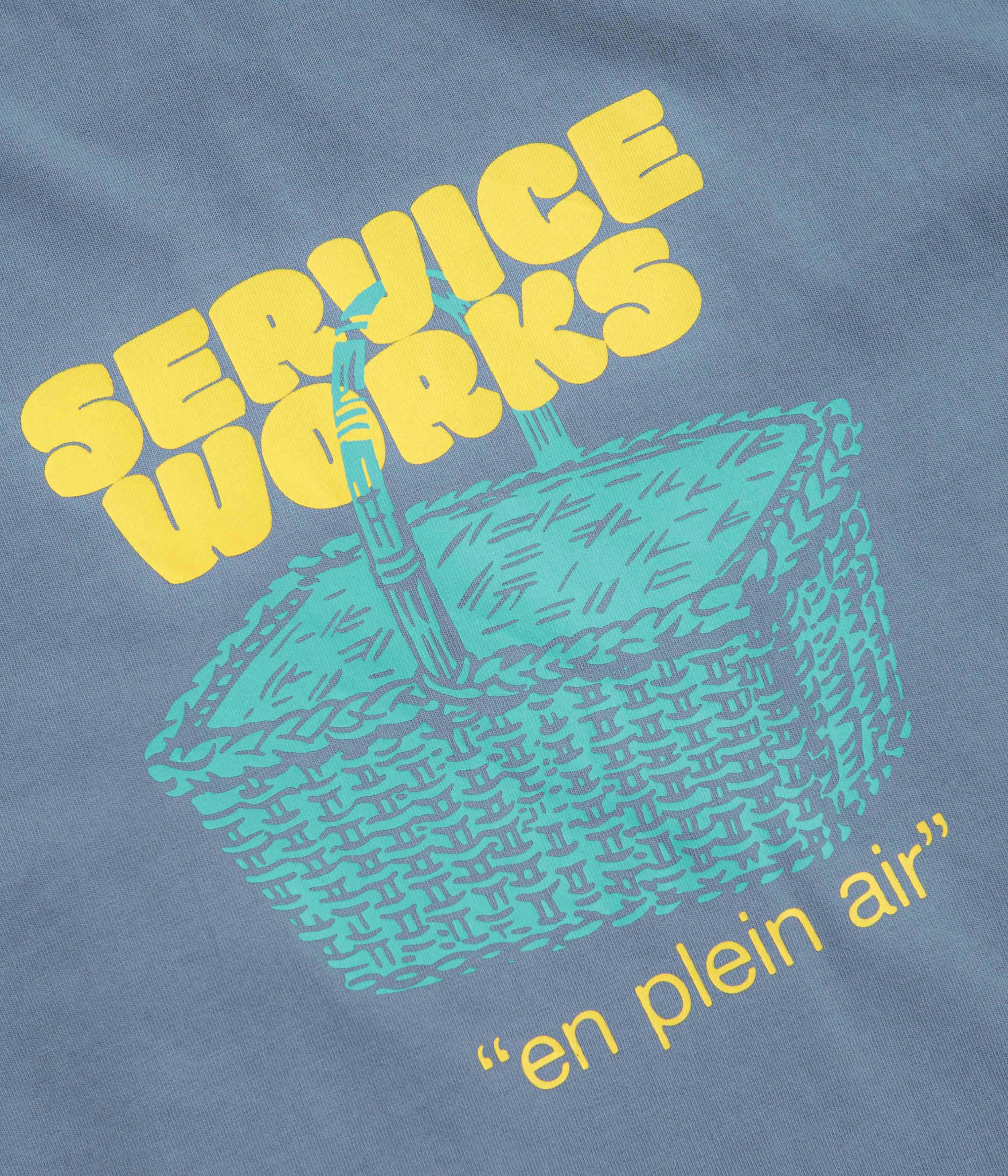 badminton venue Service Works En Plein Air T-Shirt - Slate