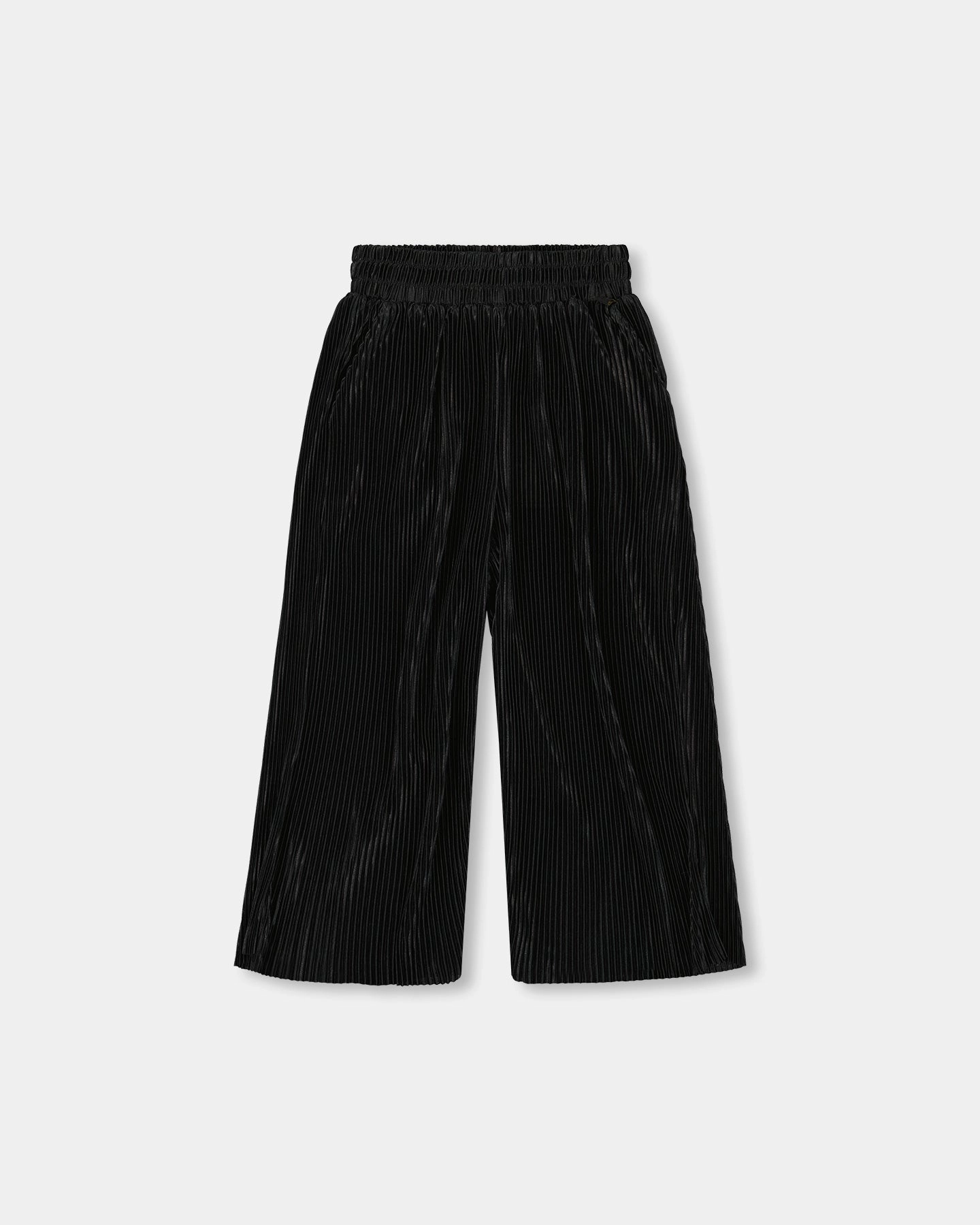 Core Flex Wide Leg Pleated Pants Black