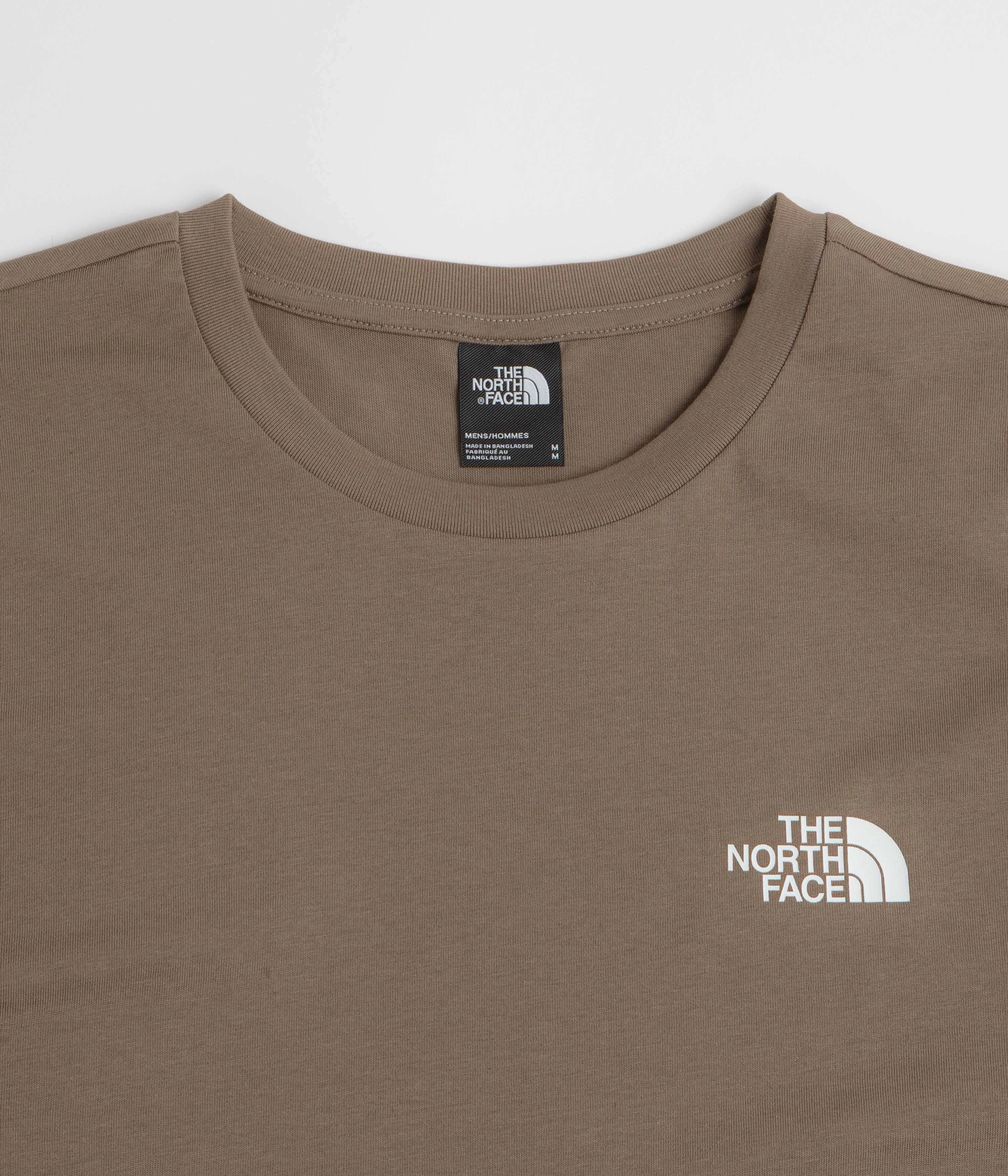 The North Face Simple Dome T-Shirt - Mocha Brown Modern Prints high-low hem