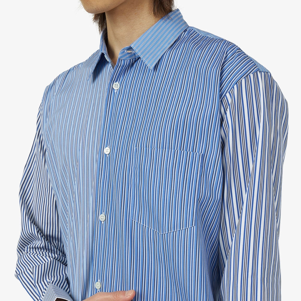 Lightweight Layers Essential Piece COMME des GAR?ONS SHIRT Striped Poplin Shape 5 / Blue