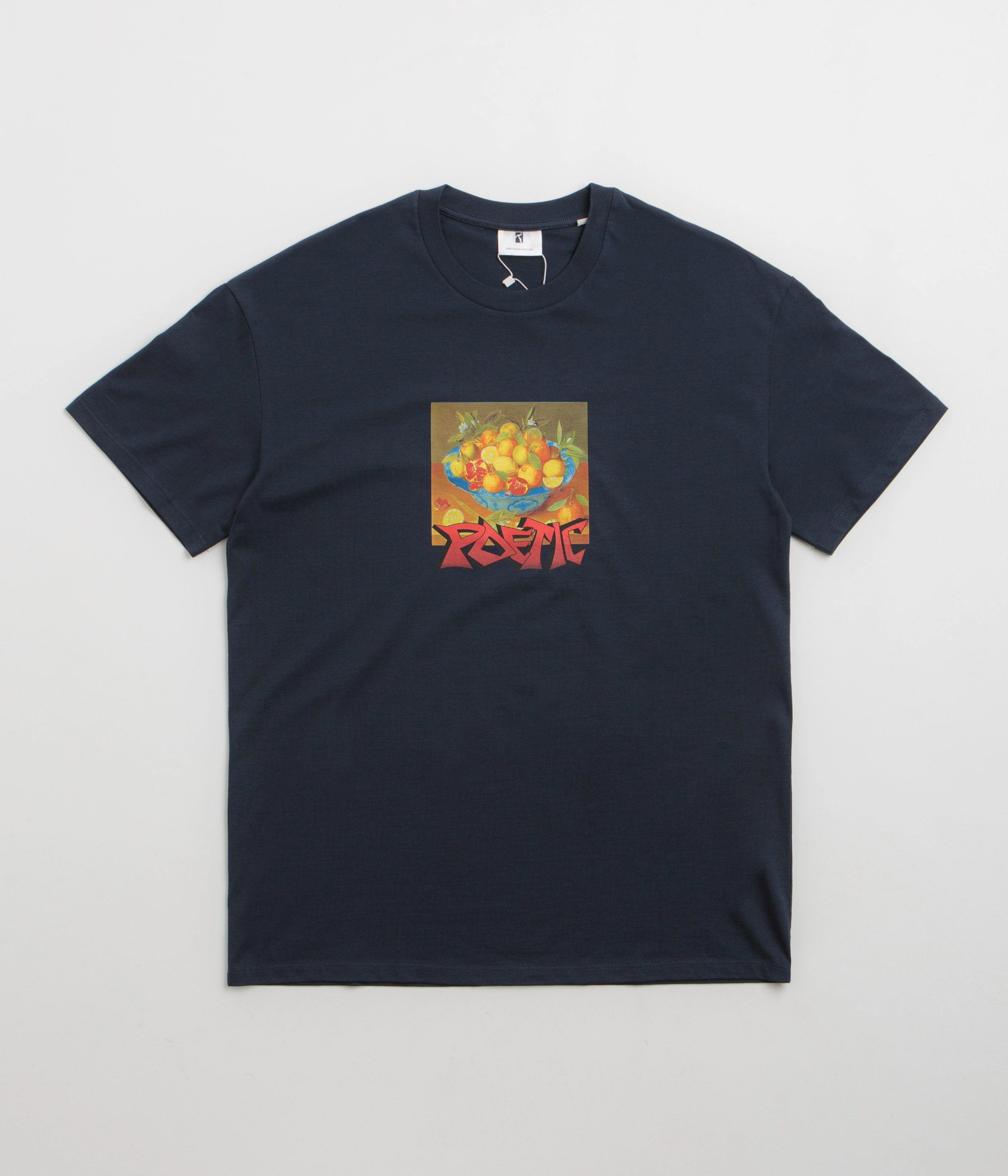 Poetic Collective Graff Fruit T-Shirt - Navy multi-piece