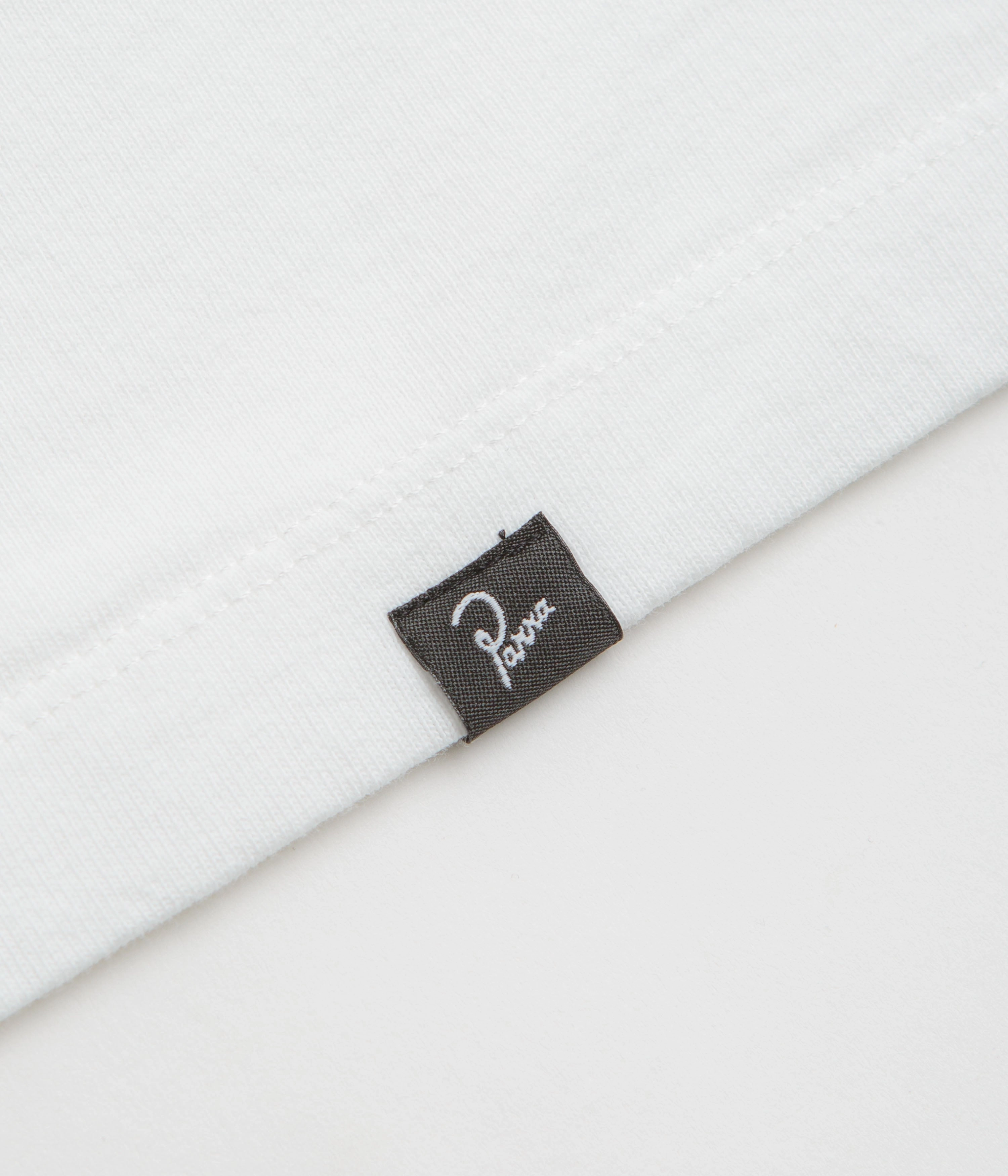 by Parra No Books T-Shirt - White wrap silhouette hidden details