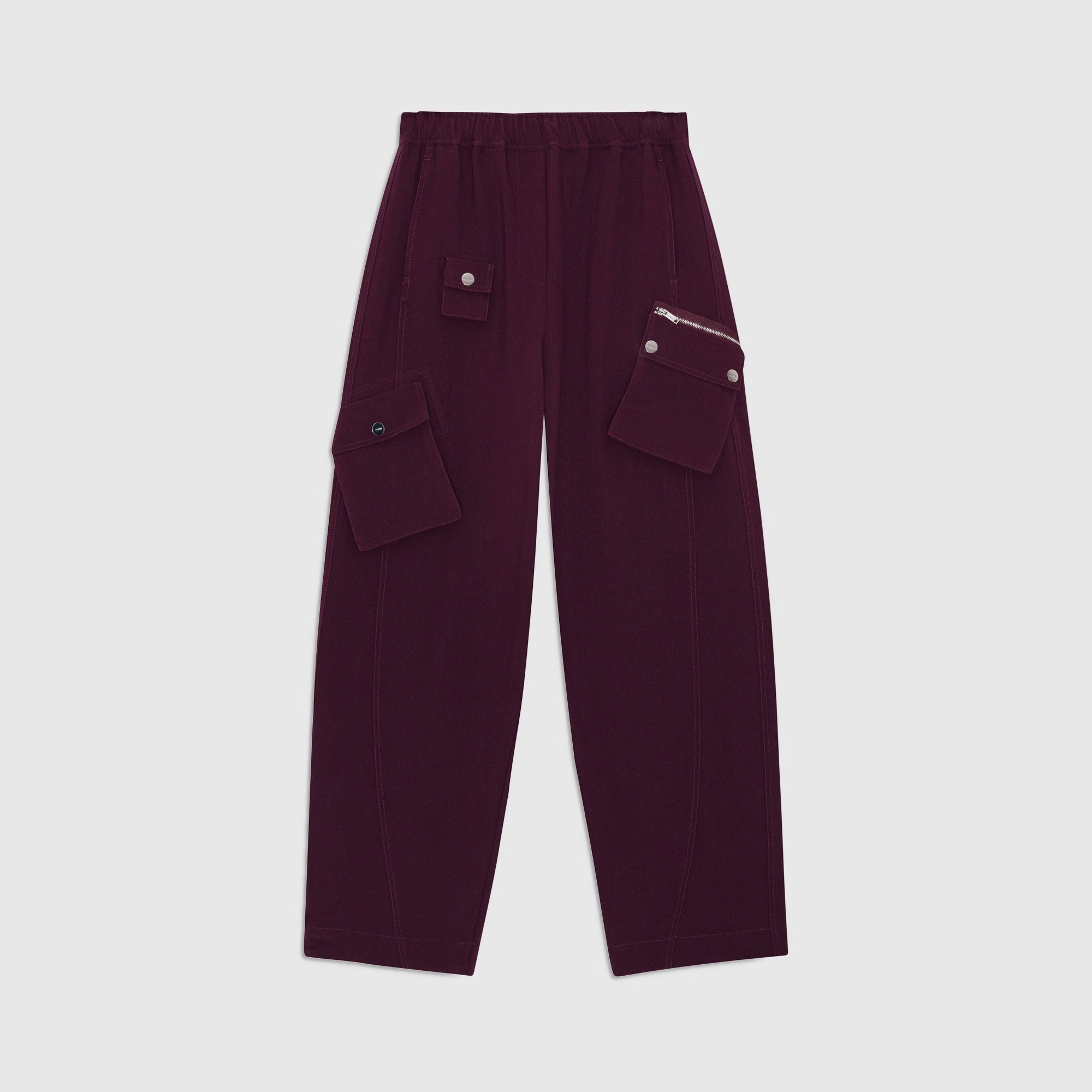 Ganni Future Twill Suiting Elasticated Pants - Port Royal Abrasion Resistant Material Mid-rise fit