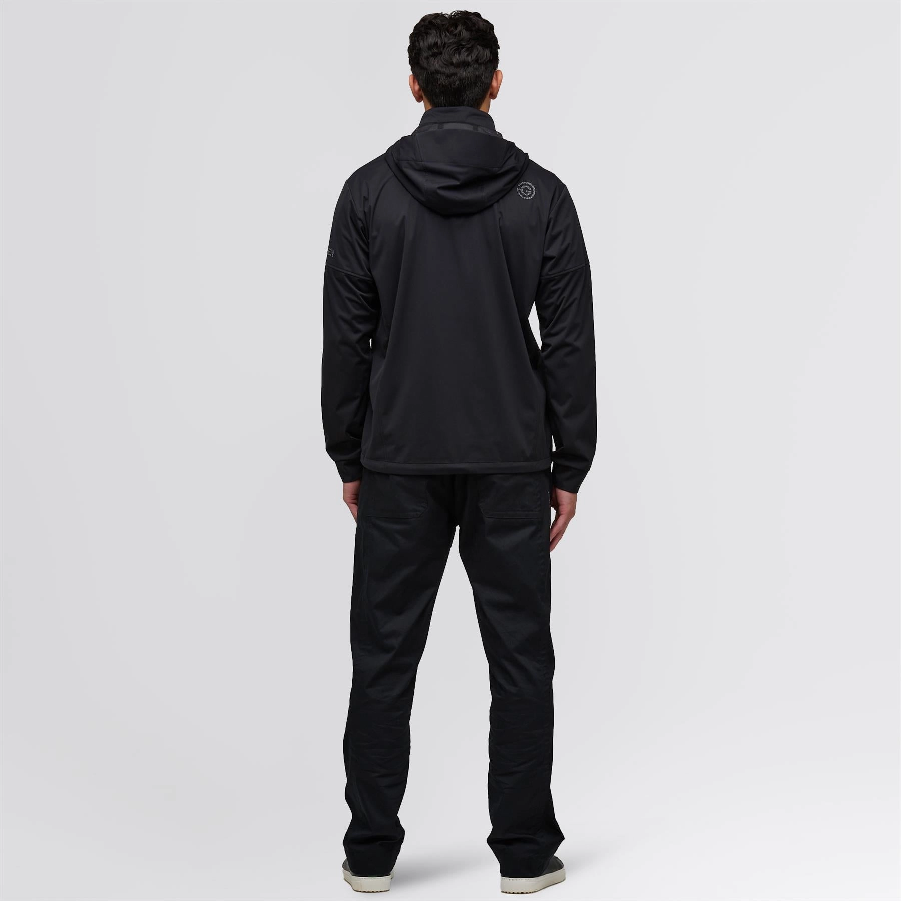 Luke CONCEPT Hooded Windproof Jacket Black Commuter Protection Weather Gear