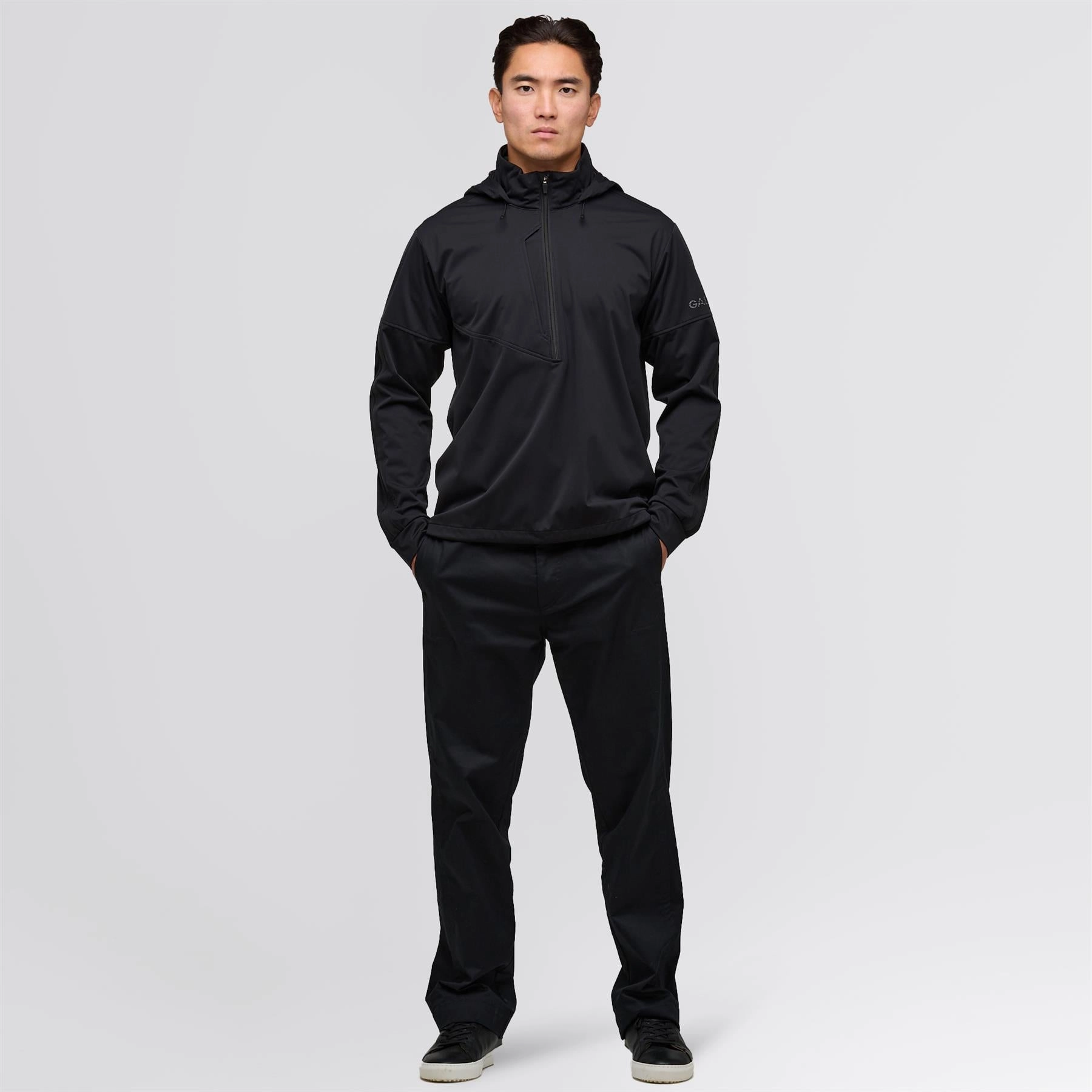 library Luke CONCEPT Hooded Windproof Jacket Black