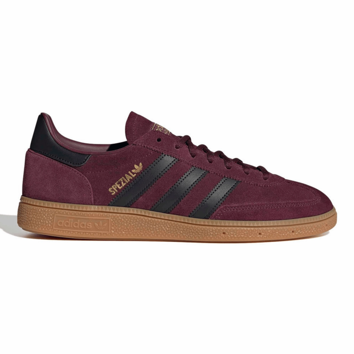 Ergonomic Footbed Compression Resistant Collar Adidas Men's Handball Spezial Maroon/Black/Gold