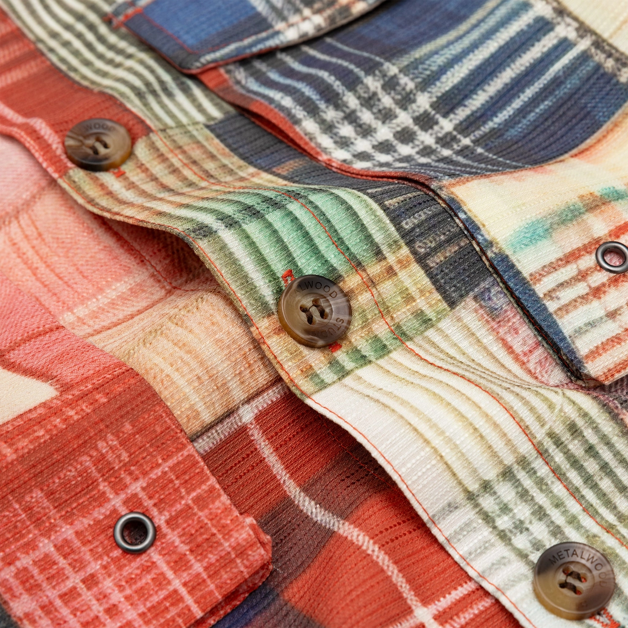 Active Comfort MADRAS PATCH EXPLORER SHIRT