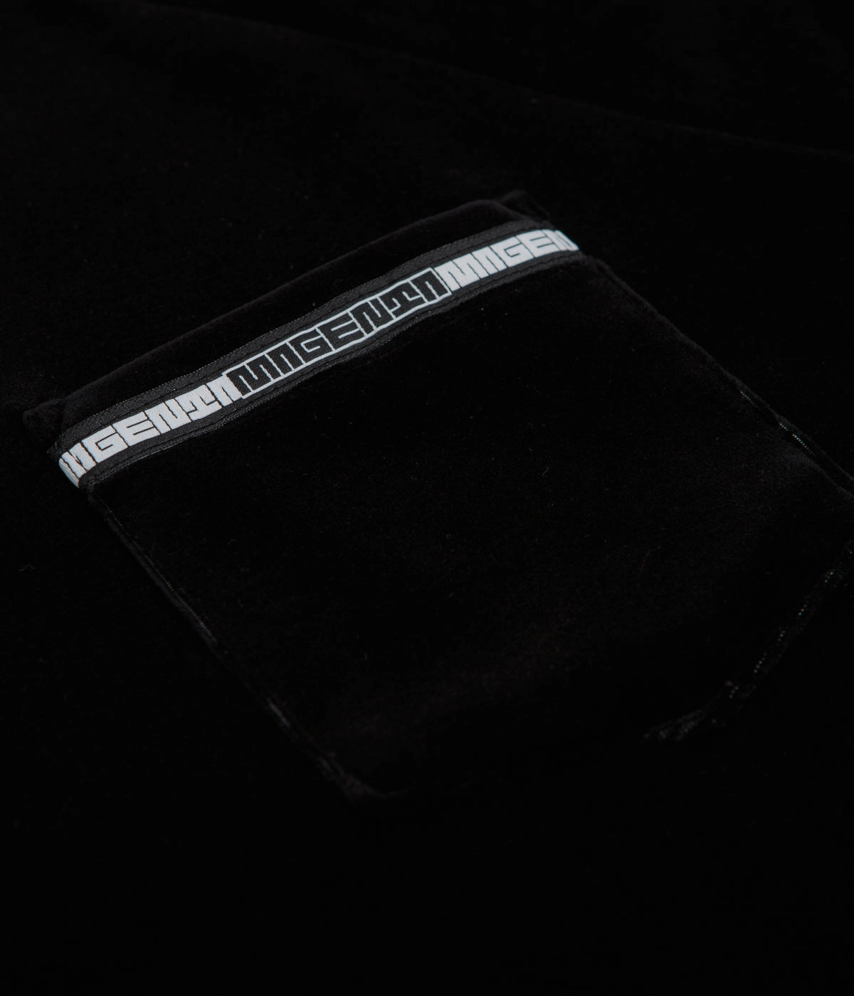 Magenta Velours Pocket T-Shirt - Black Cultural Event