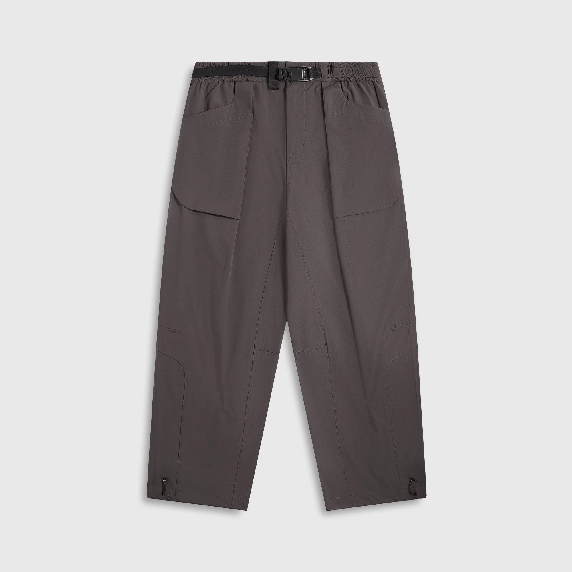 Maharishi 6081 Hemp Pleated Track Pants - Charcoal Work Essential