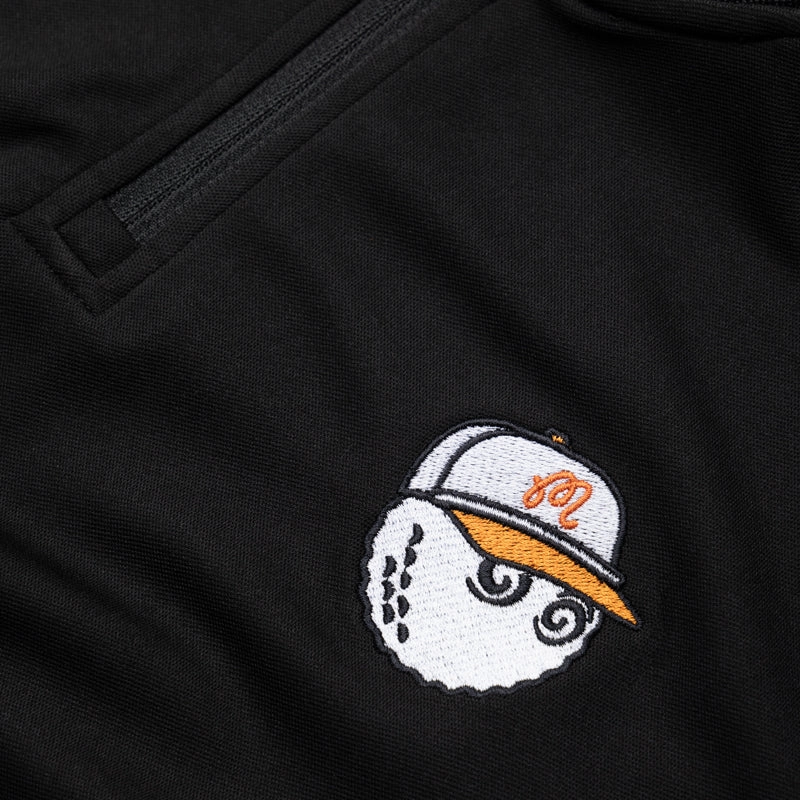 Malbon Golf Evergreen Blade Collar Polo - Black Bold Hue Durable Material