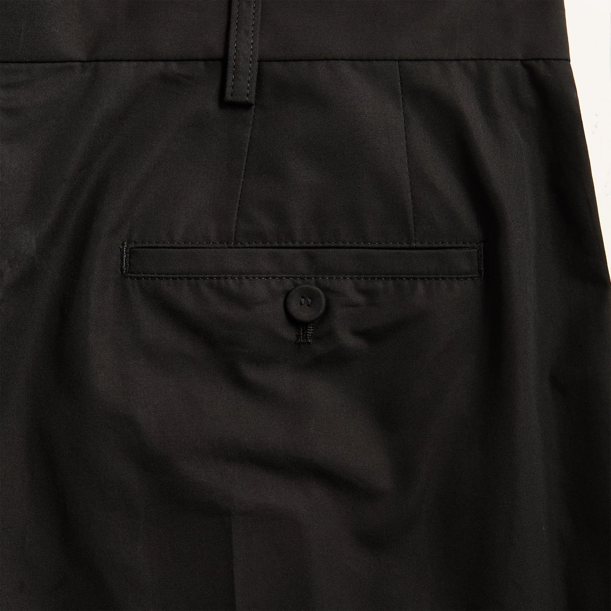 Marni Compact Cotton Poplin Classic Trouser - Black Detachable belt Clean Fit