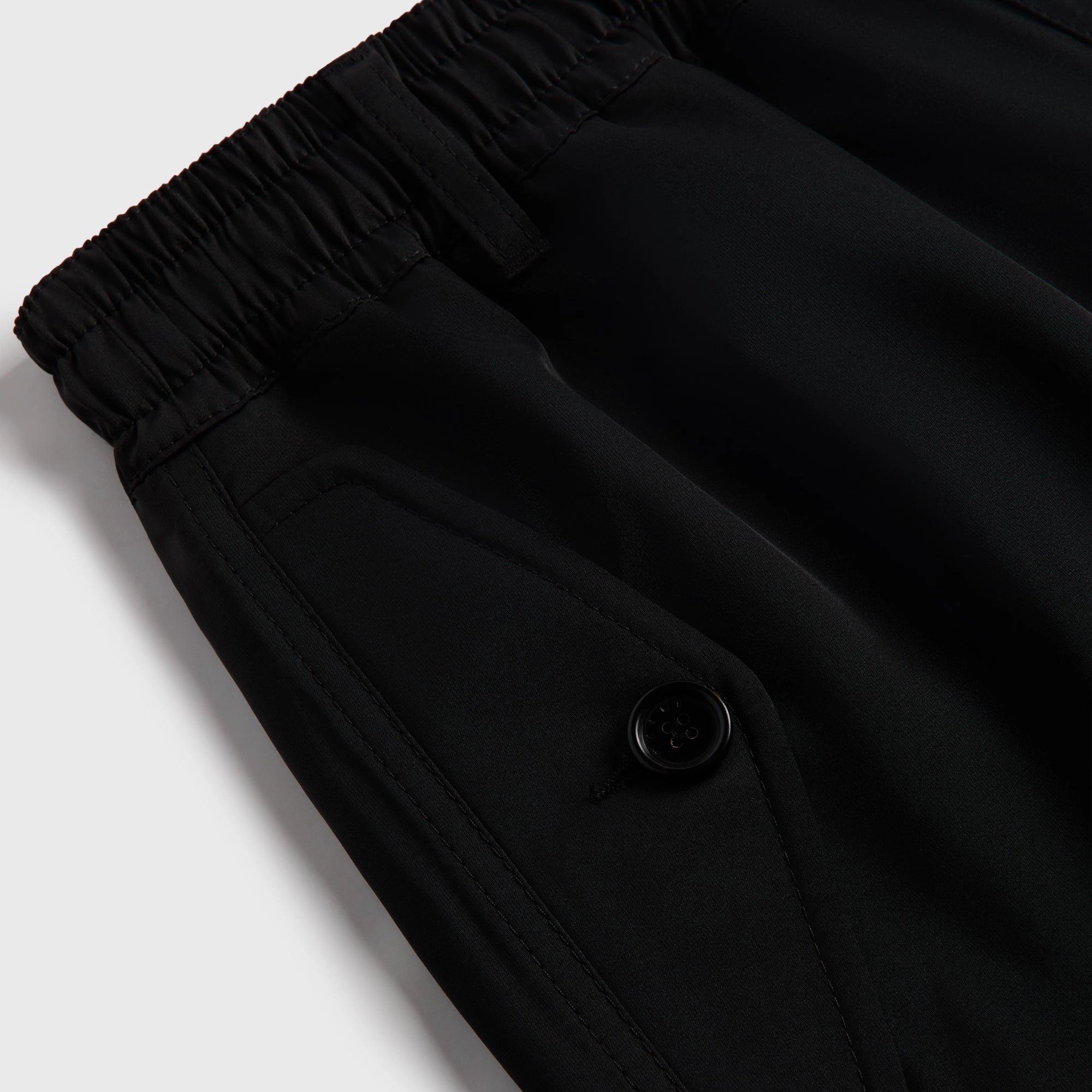 GussetedCrotch TouchscreenCompatiblePockets Marni Taffeta Drawstring Cargo Workwear Gabardine Pant - Black
