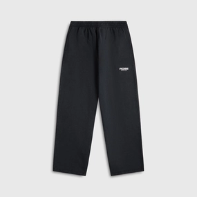 Soft Touch Feminine Cut Martine Rose Wide Leg Trackpant - Black Washed Black Rose