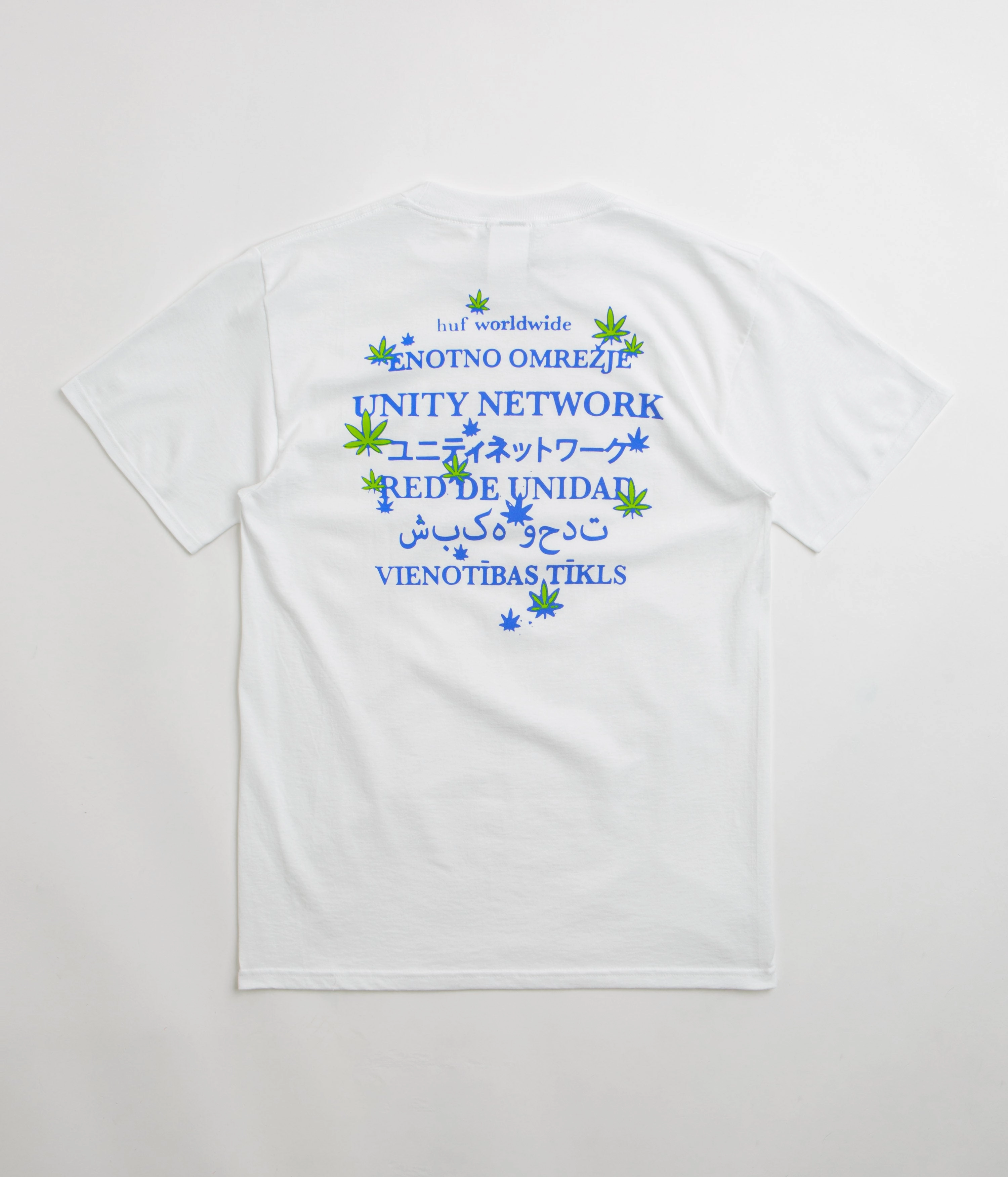 HUF Unity Network T-Shirt - White poolside outfit Sleepwear