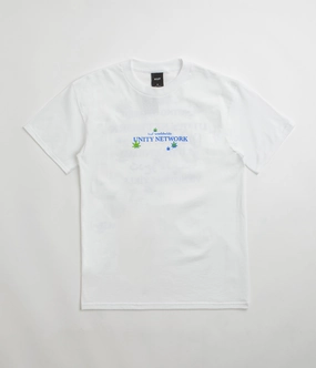 HUF Unity Network T-Shirt - White draping