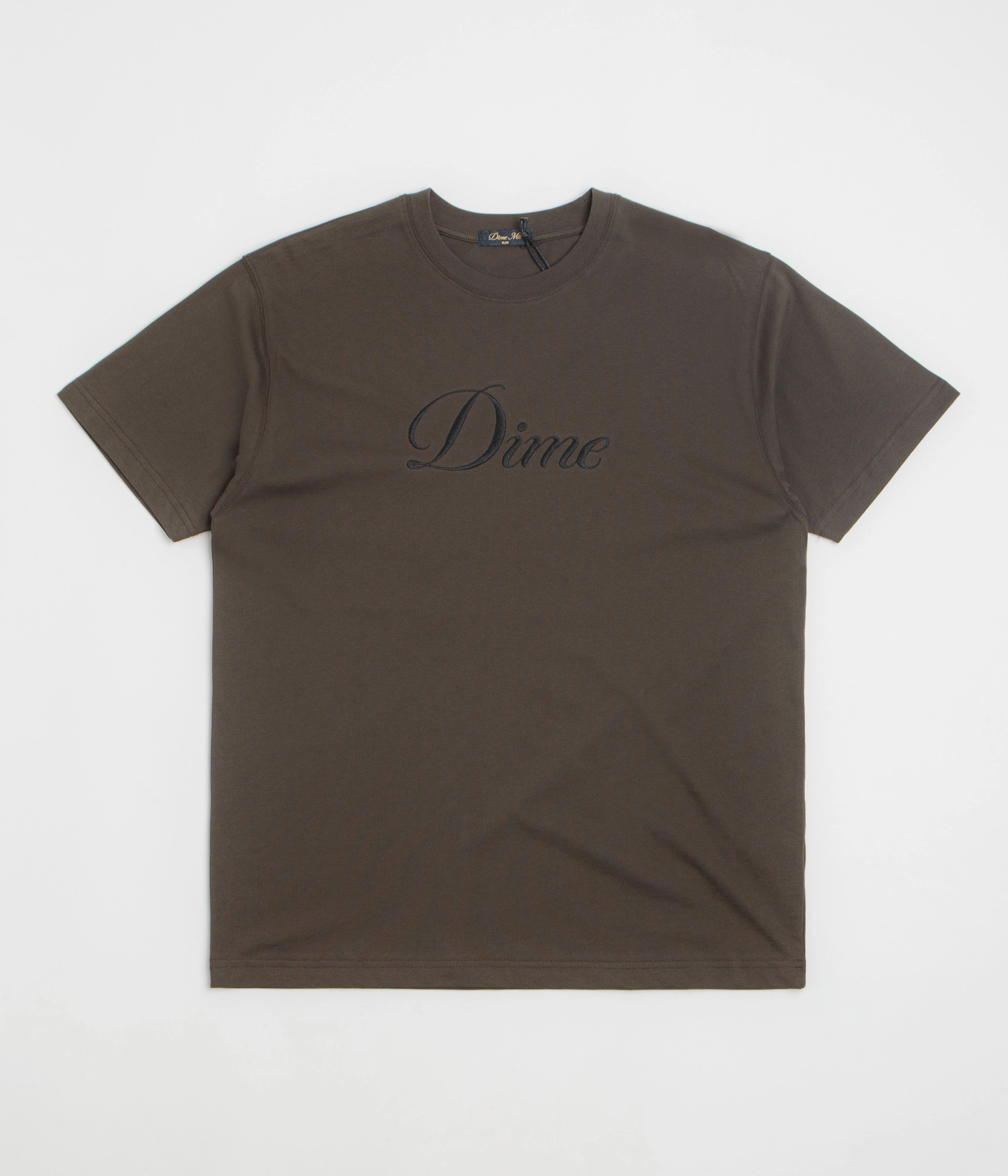 Neutral Colors Dime Cursive T-Shirt - Vintage Black