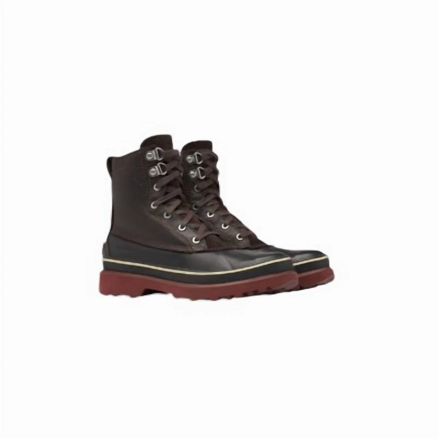 Men's Caribou Storm Waterproof Fashion Boots In Blackened Brown Padded Interior Weekend Wanderer