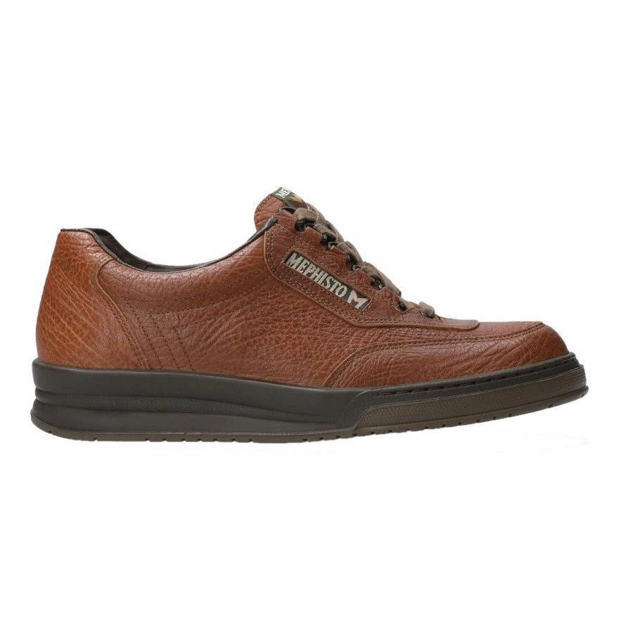 Shock Absorbing Rubber Lifestyle Athlete Mephisto Men's Match Tan Grain
