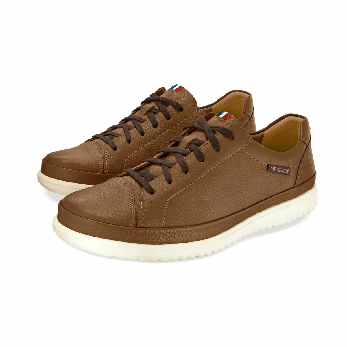 Airflow Venting Cushion Frame Mephisto Men's Thomas Hazelnut Leather