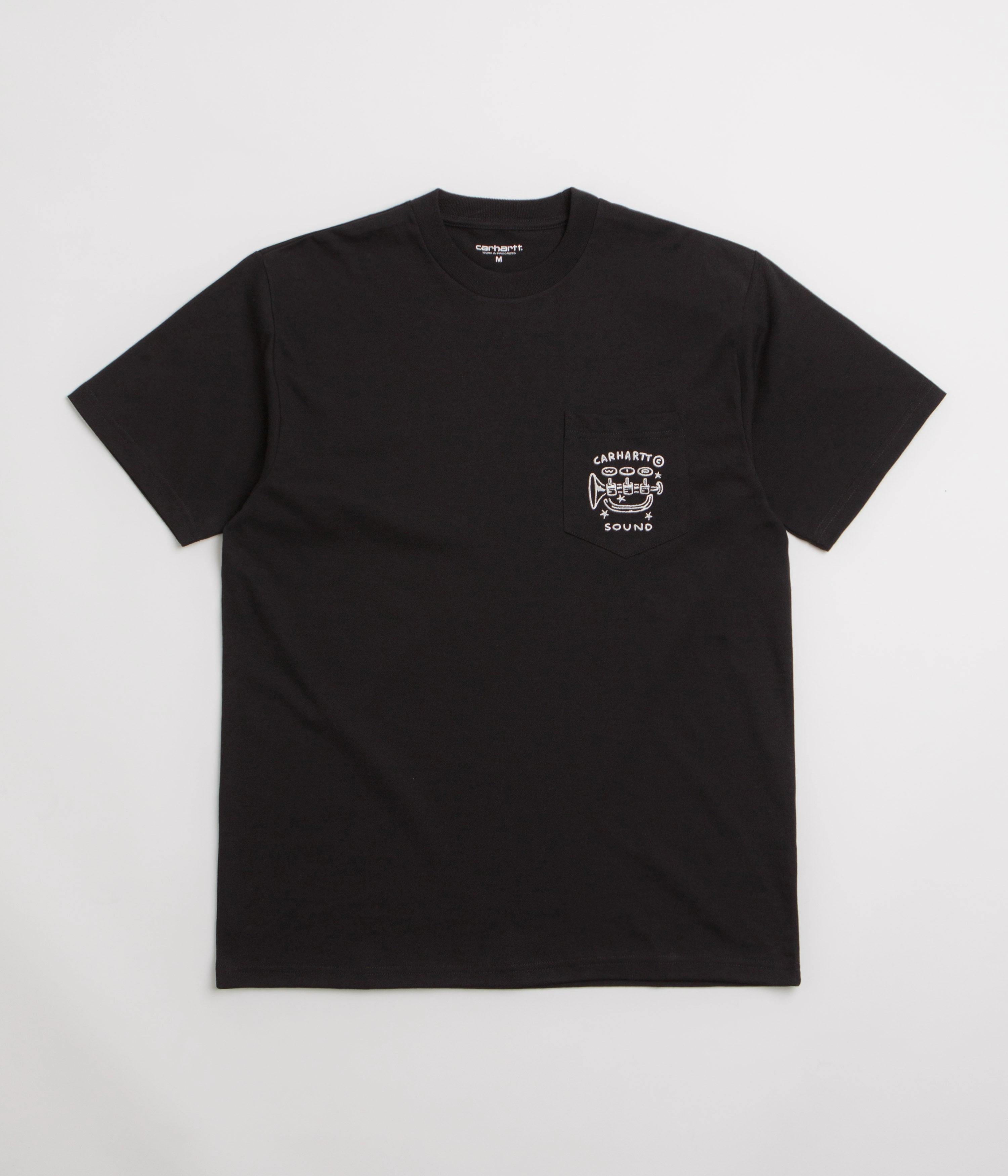 boat venue Carhartt Fragments Pocket T-Shirt - Black / White