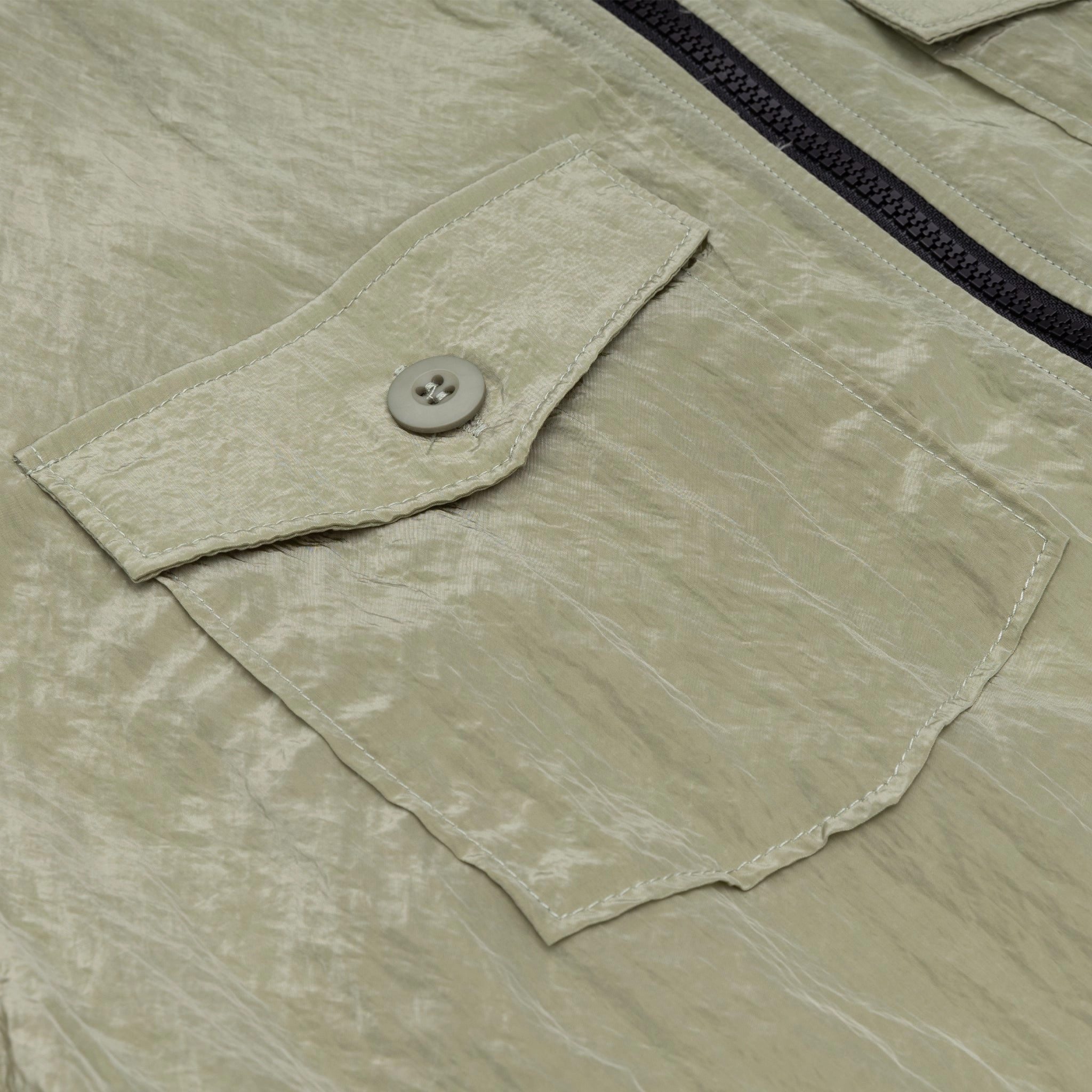 Bold Graphics Durable Thread Construction METALLIC NYLON 4 POCKET ZIP SHIRT