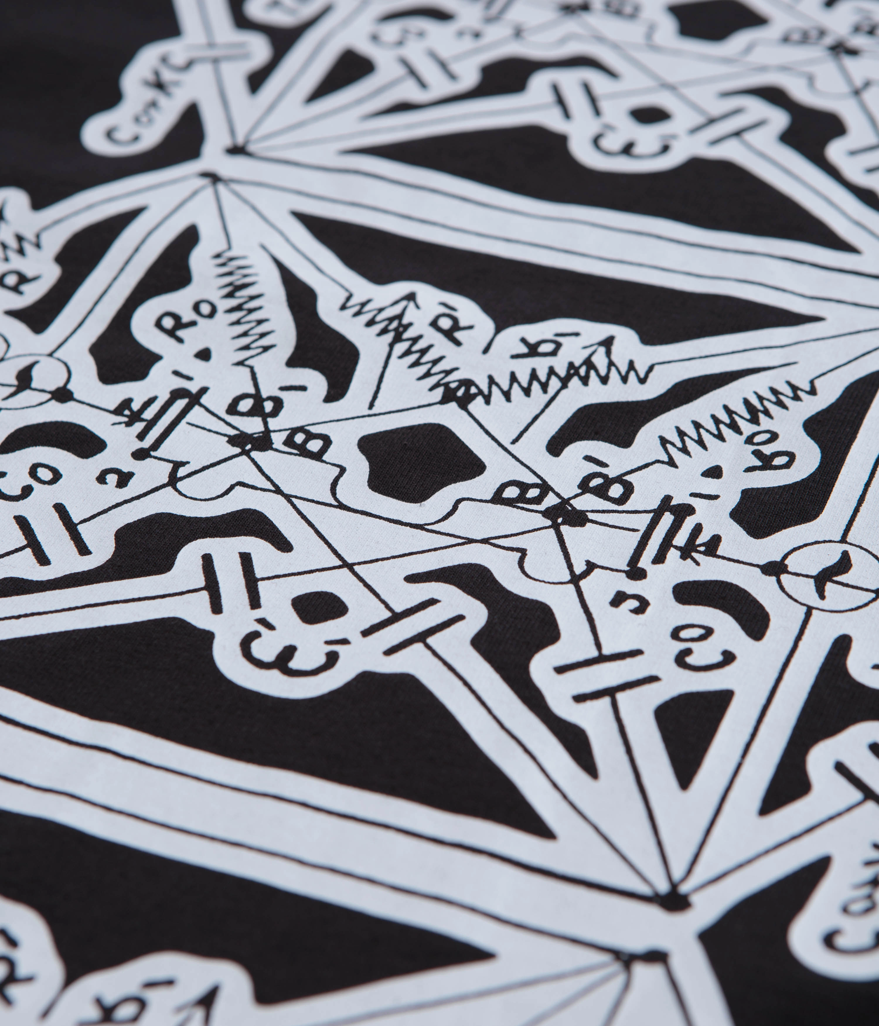 The Trilogy Tapes Envelope Goat Long Sleeve T-Shirt - Black beach scene V-Neck