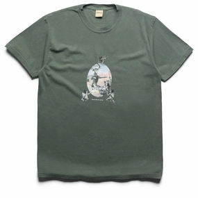 Knee Length rugby venue Fucking Awesome Sinners Like You and Me Tee - Moss