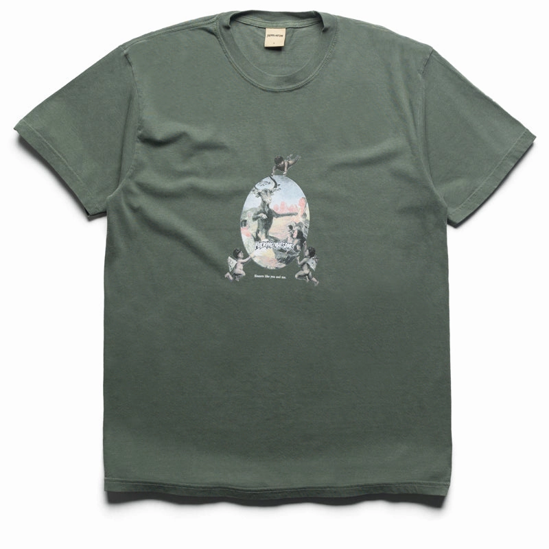 Knee Length rugby venue Fucking Awesome Sinners Like You and Me Tee - Moss